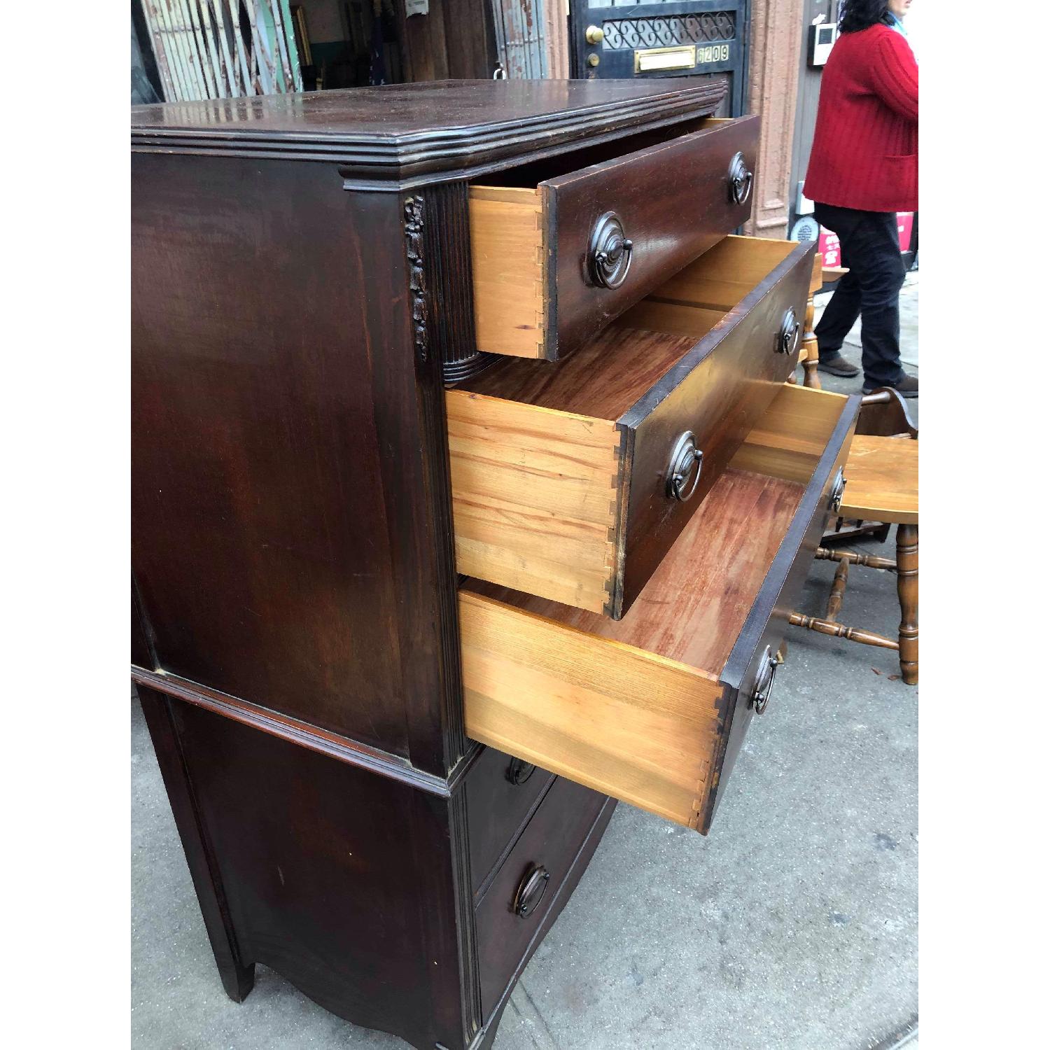 Huntley Furniture Antique 1930s Dresser w/ Original Handles - image-5