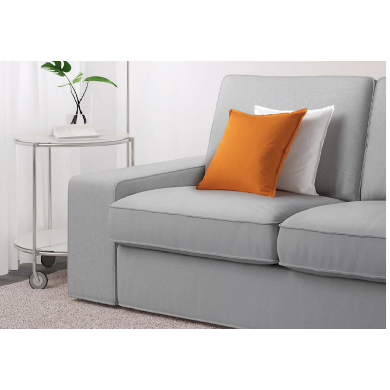 Ikea Kivik Grey Textured Sofa - image-1