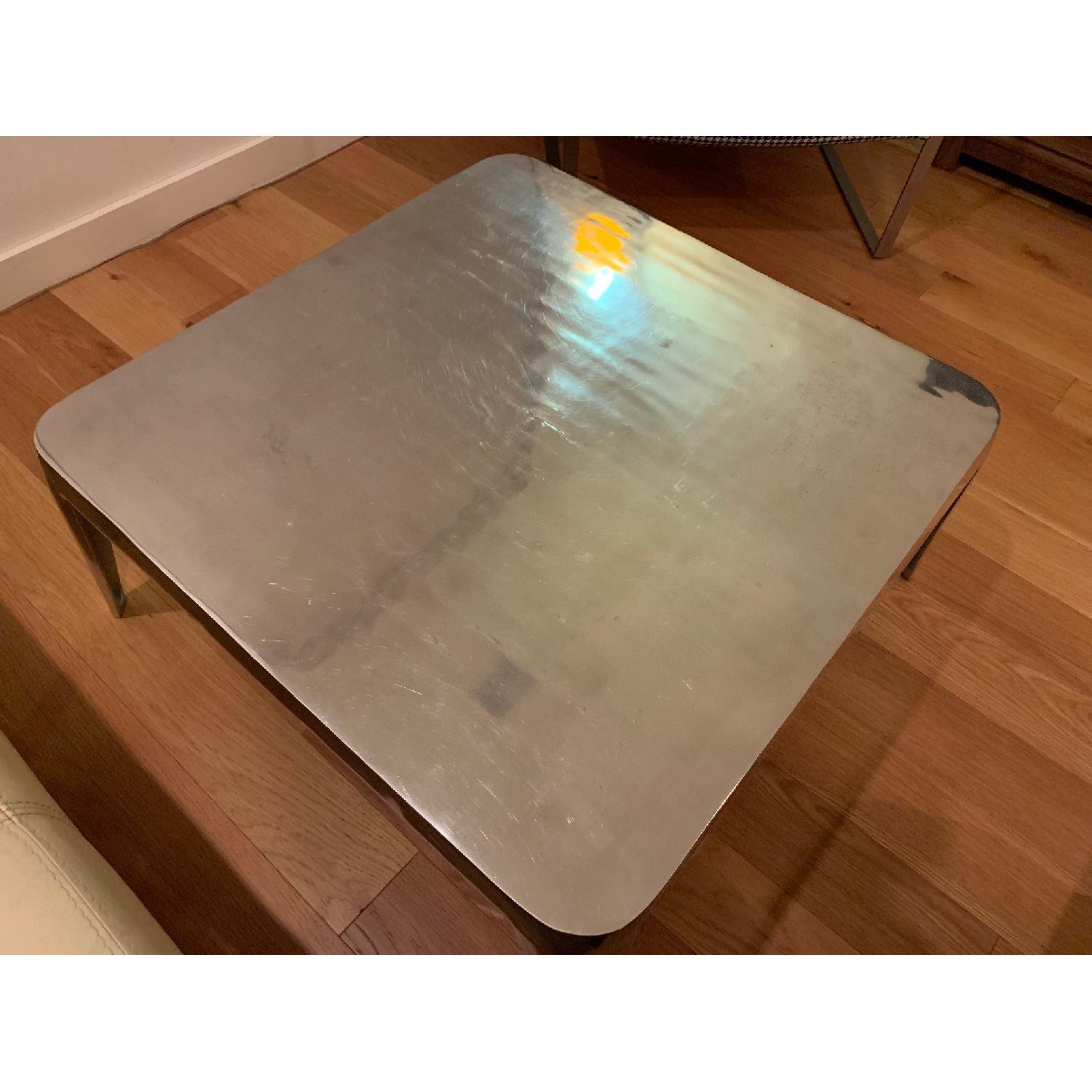 CB2 Square Metal Coffee Table - image-3