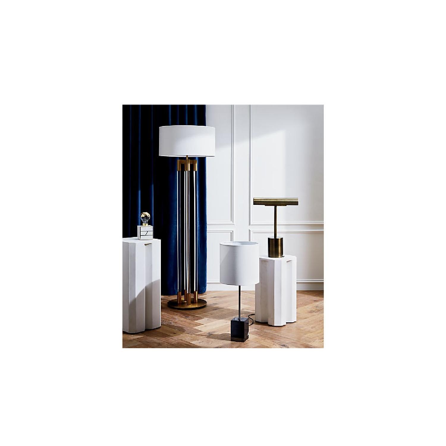 CB2 Tall Hex Cement Side Table - image-4