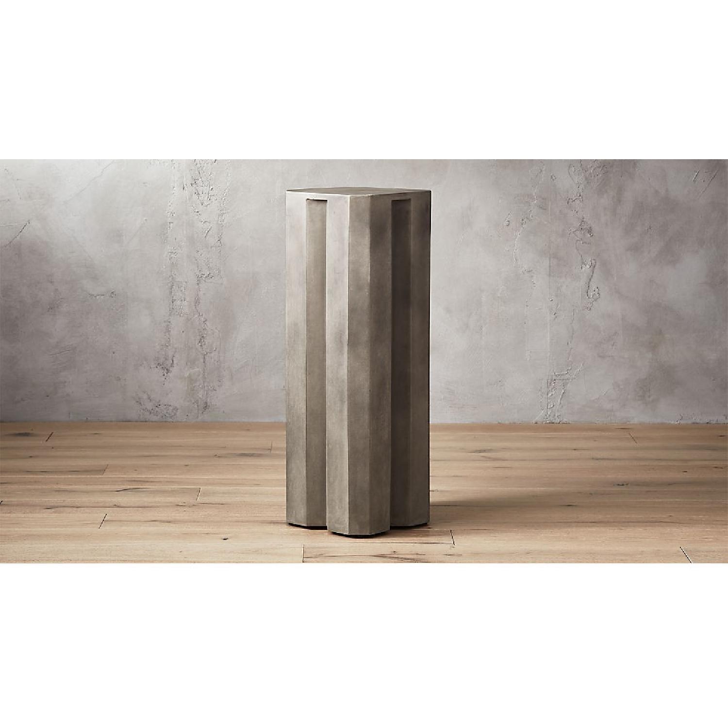 CB2 Tall Hex Cement Side Table - image-5