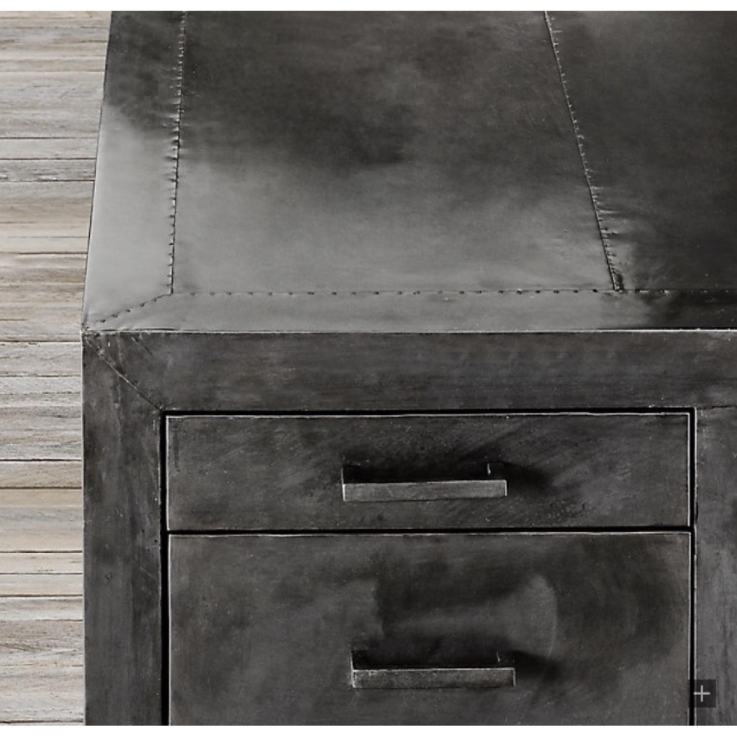 Restoration Hardware La Salle Metal-Wrapped Desk - image-6