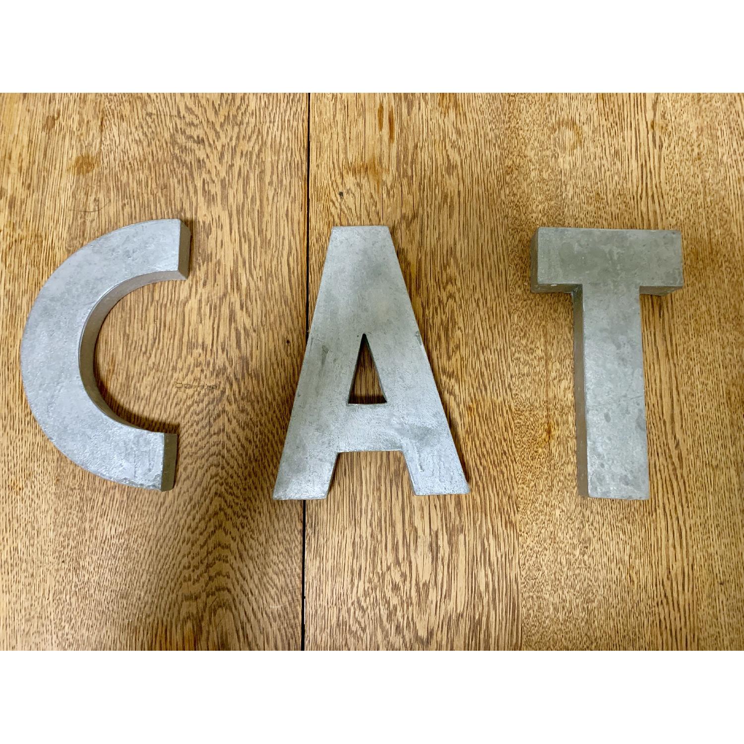 Anthropologie Zinc Wall Decor Letters - image-3