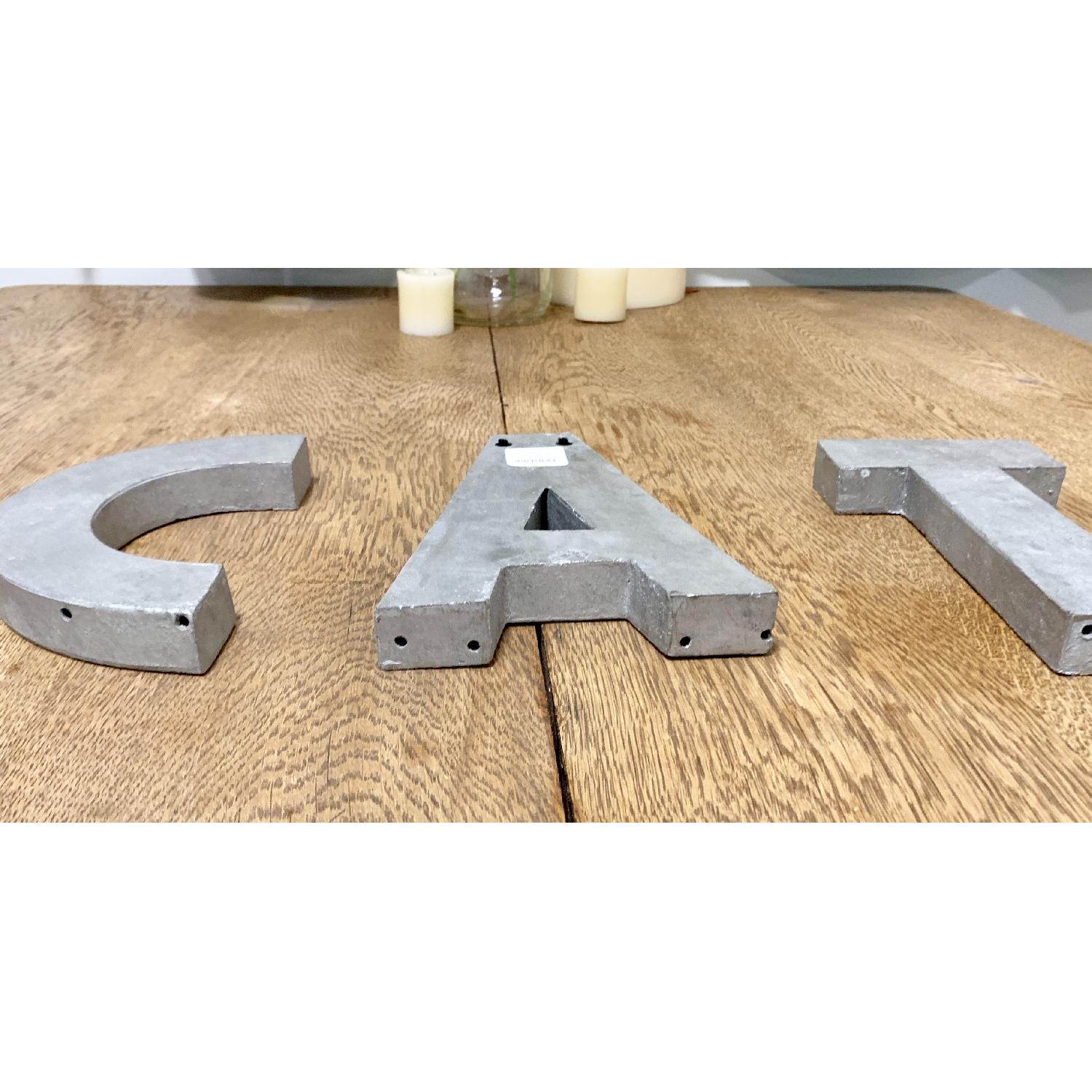 Anthropologie Zinc Wall Decor Letters - image-5