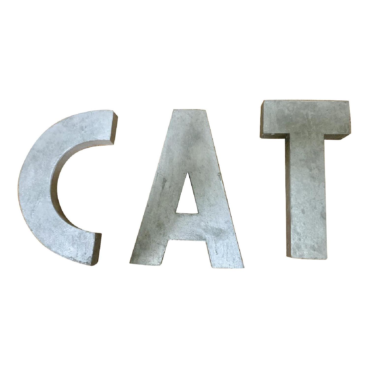 Anthropologie Zinc Wall Decor Letters - image-6
