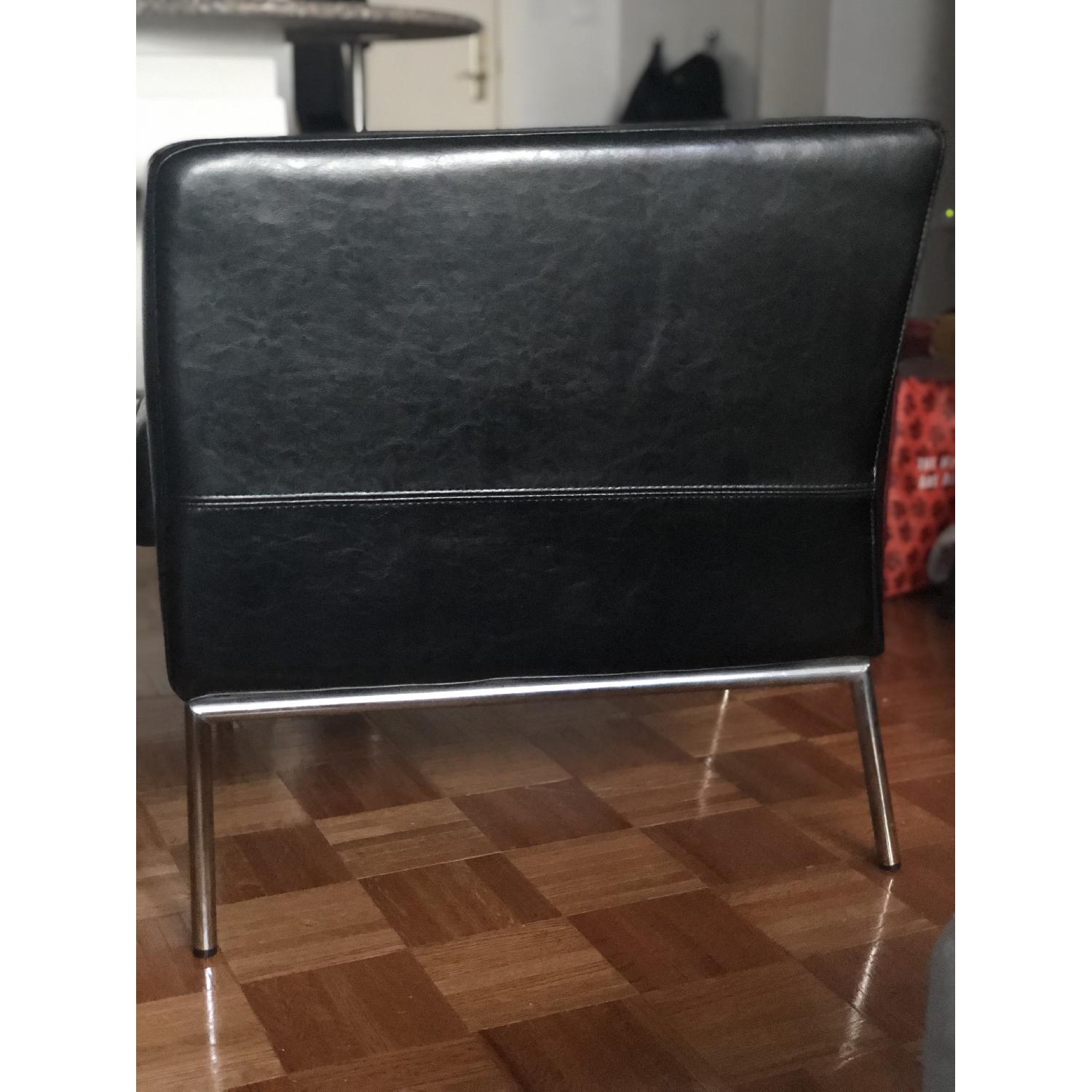 Ikea Faux Leather Accent Chairs AptDeco