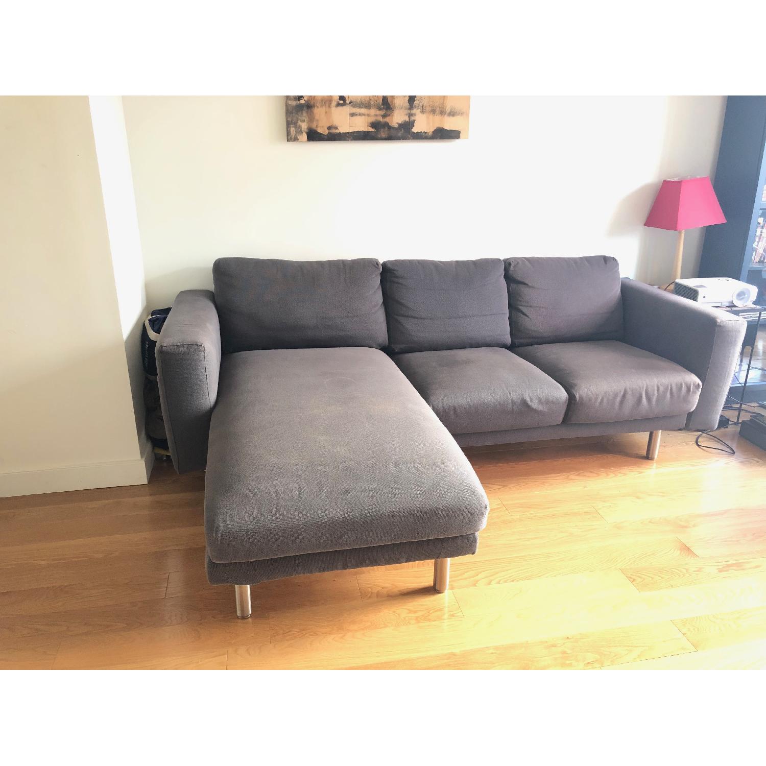 Ikea Sectional Sofa w/ Chaise AptDeco