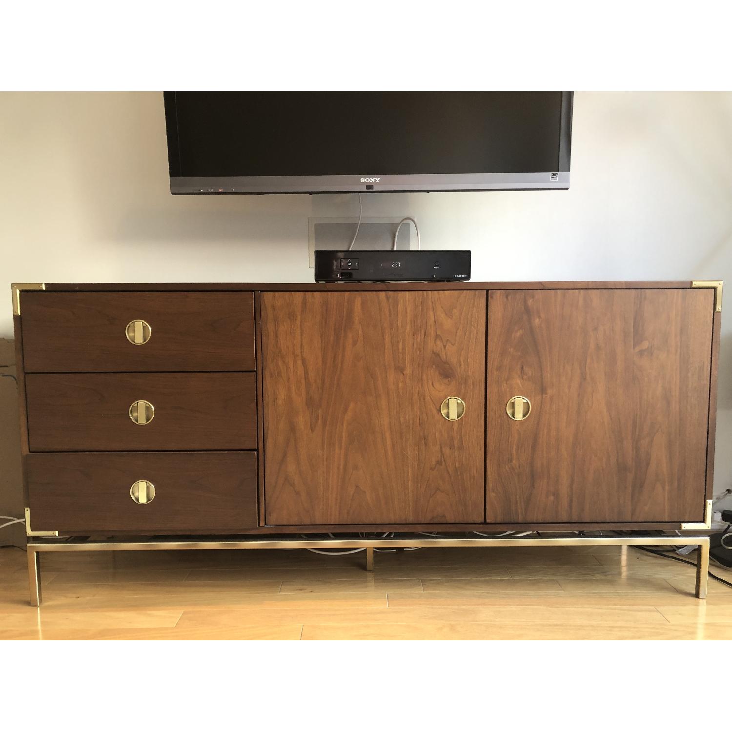 West Elm Malone Campaign Buffet in Dark Walnut - image-1