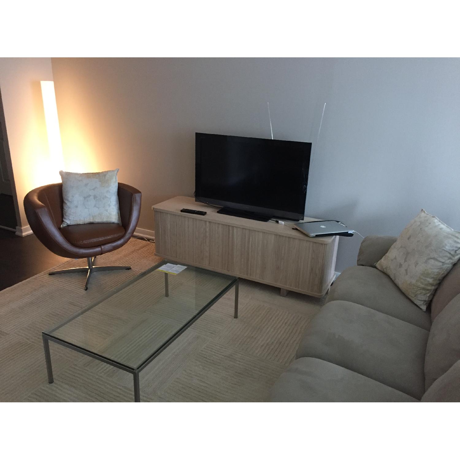 EQ3 Tambour Credenza in Ash - image-1