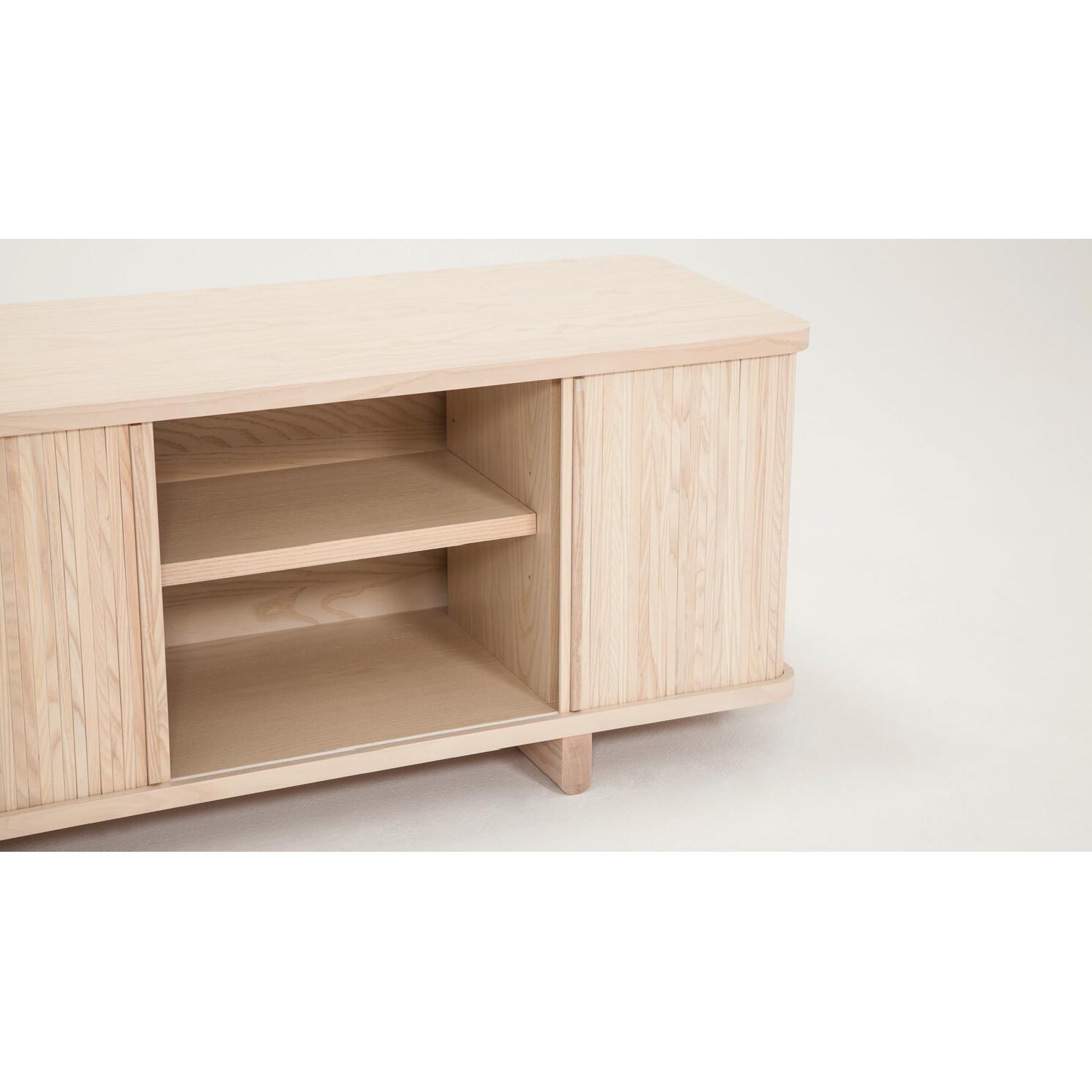 EQ3 Tambour Credenza in Ash - image-3
