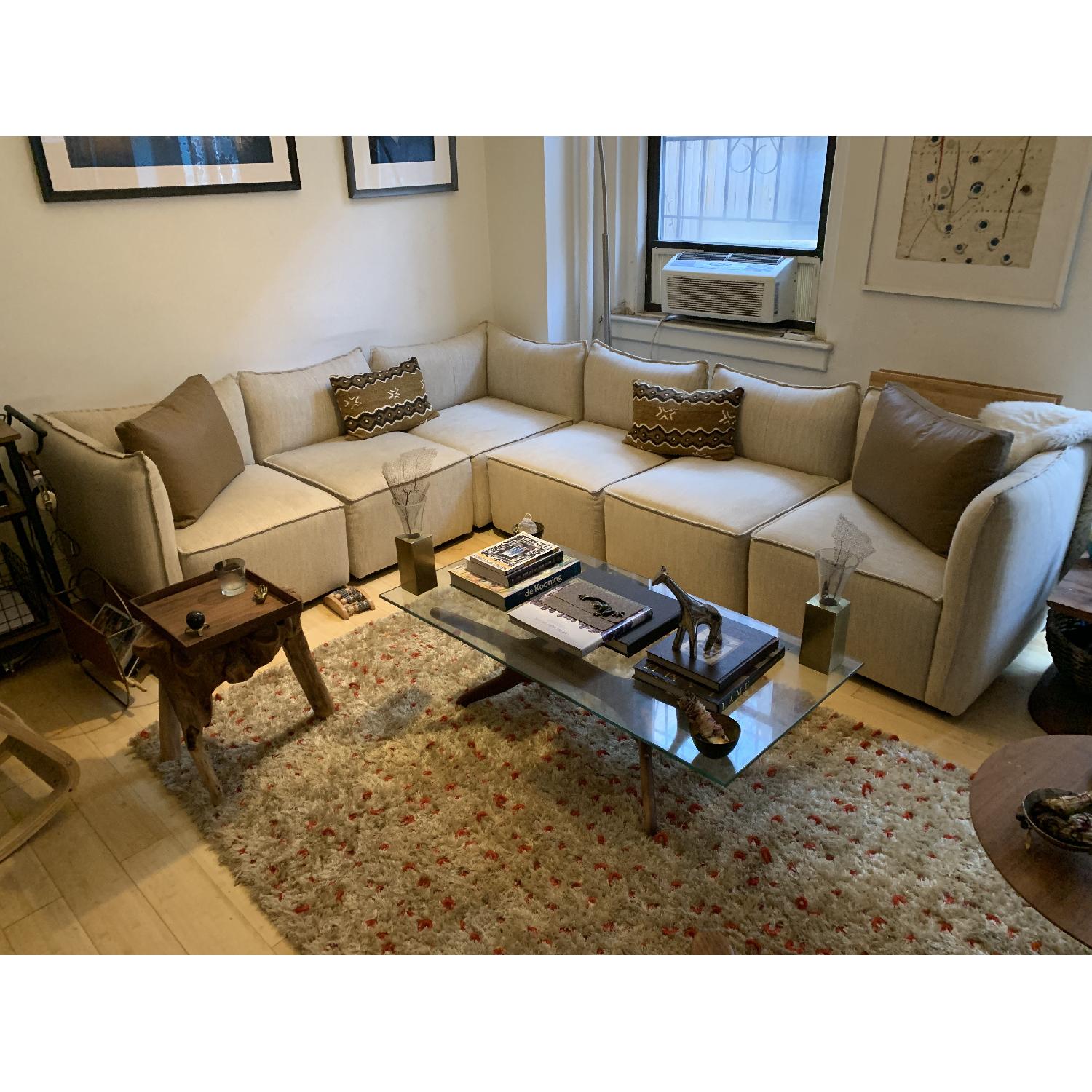 Italian Cream 5-Piece Sectional Sofa - image-3