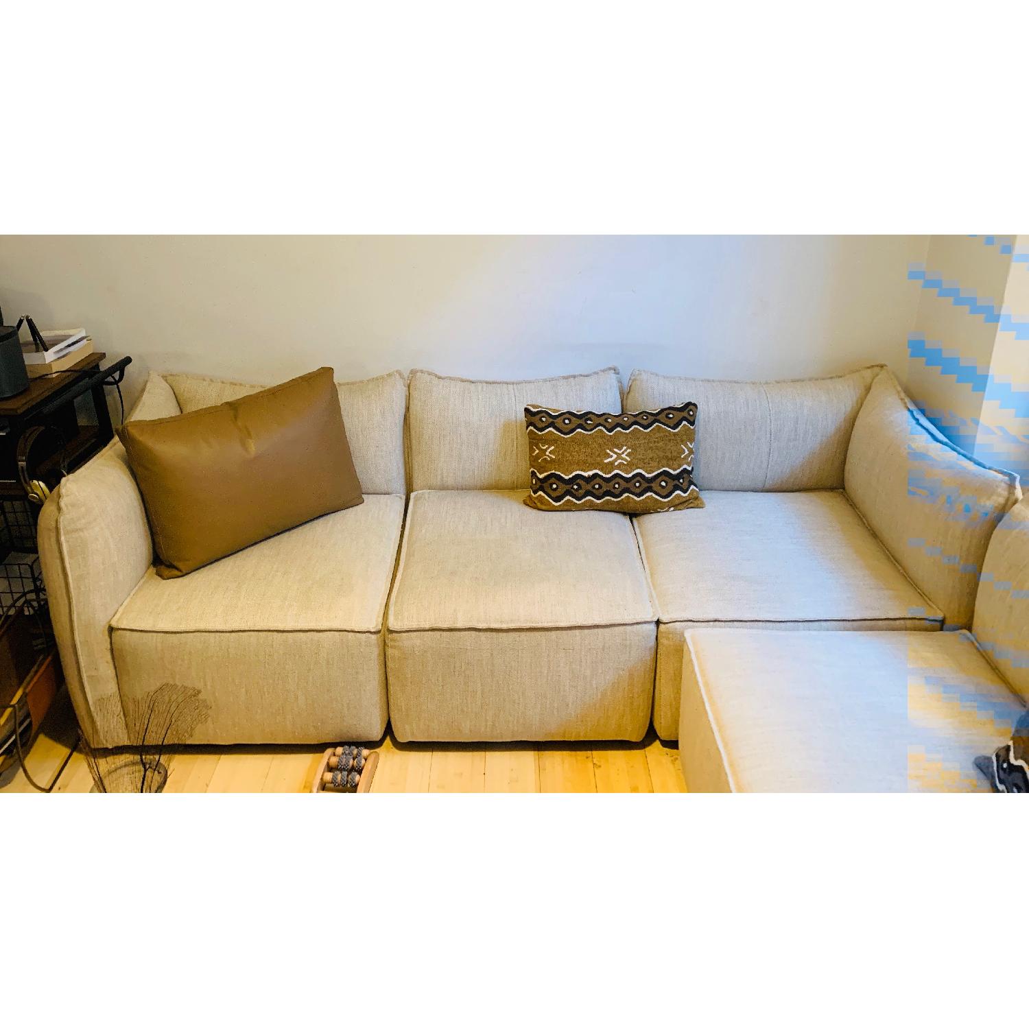 Italian Cream 5-Piece Sectional Sofa - image-4