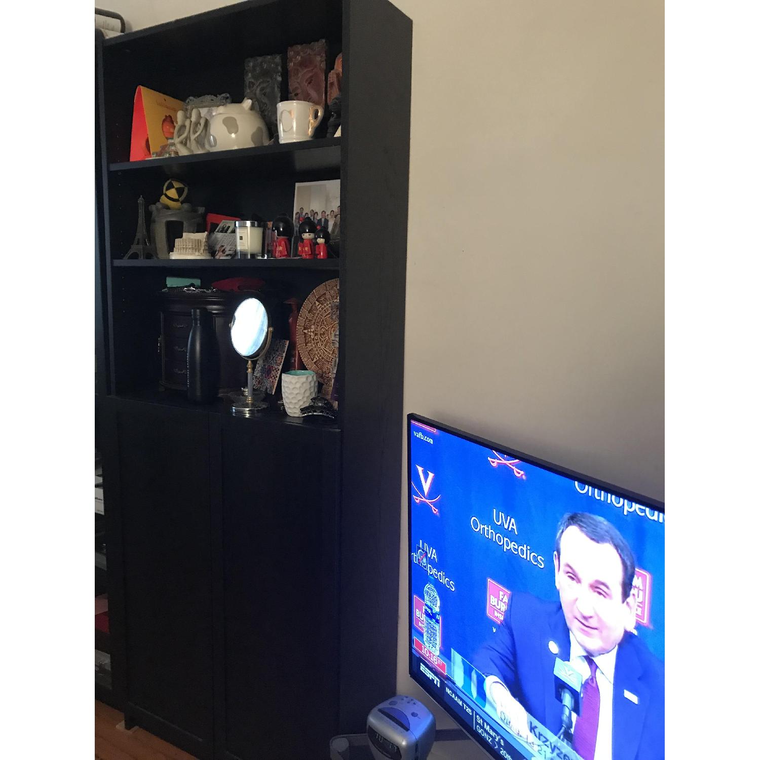 Ikea Hemnes Bookcase w/ Glass Doors - image-1