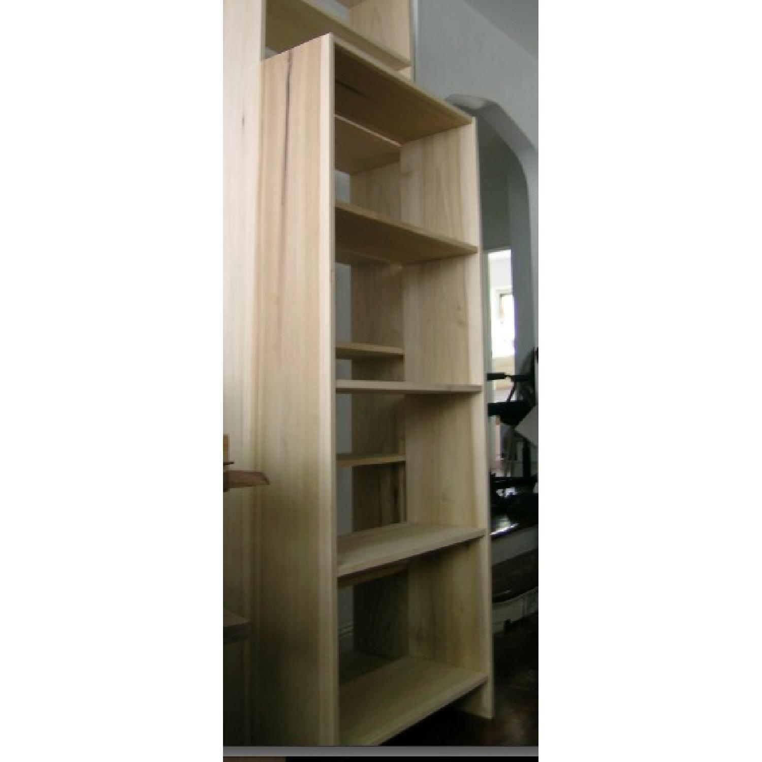 Solid Poplar Hardwood Bookcase 70" AptDeco