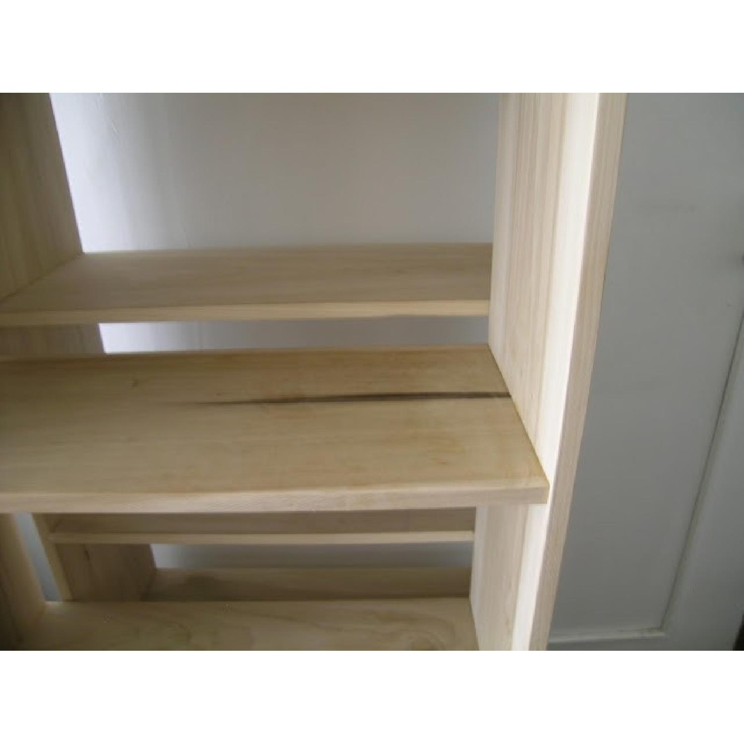 Solid Poplar Hardwood Bookcase 70" - image-2