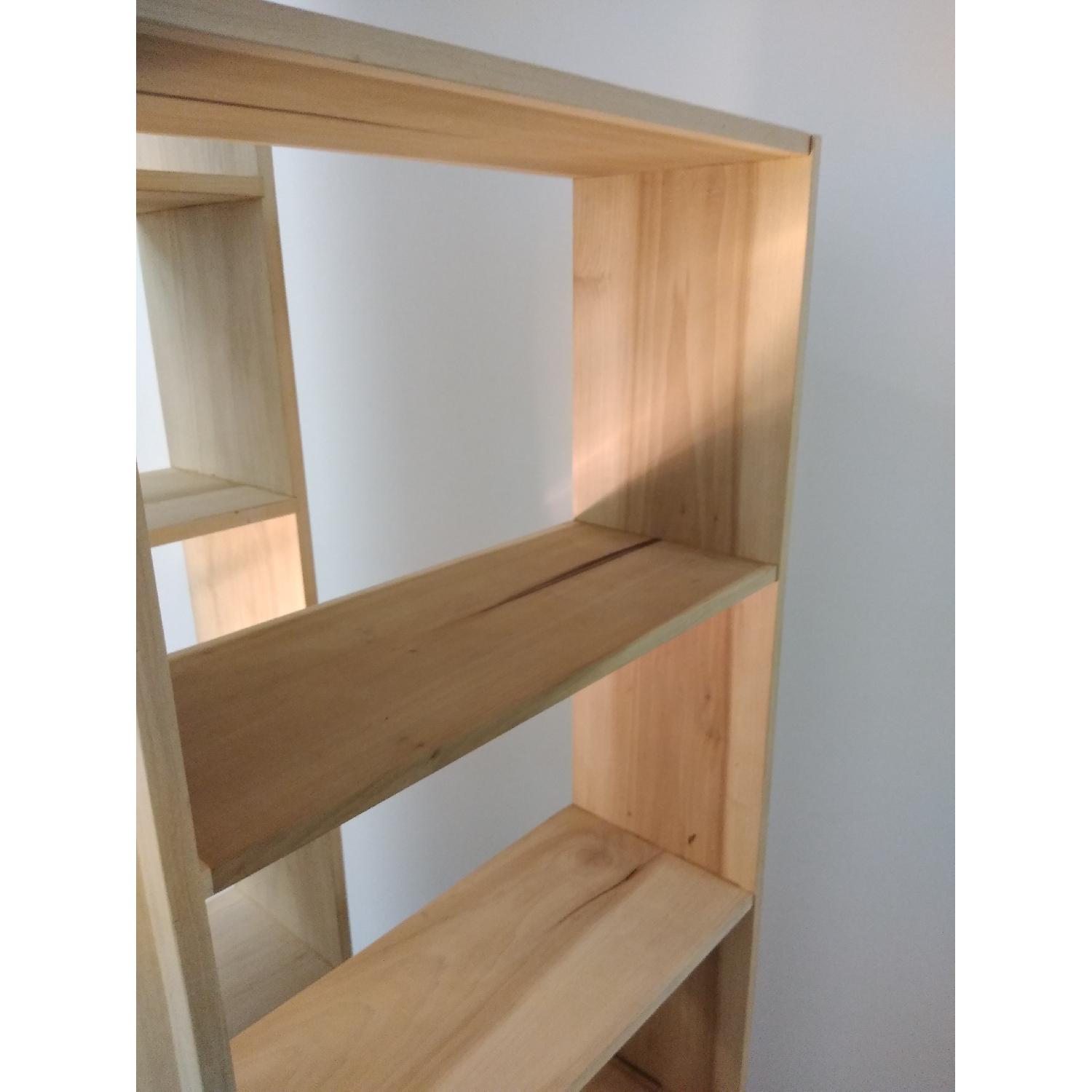 Solid Poplar Hardwood Bookcase 70" - image-4