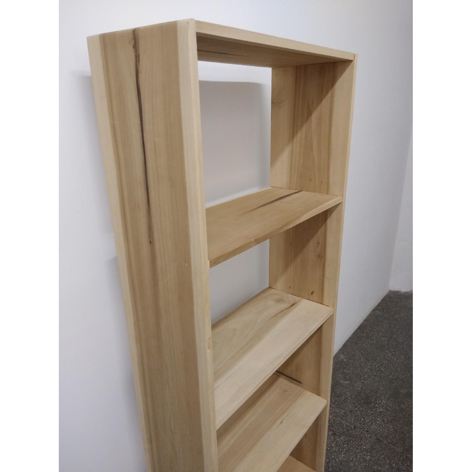 Solid Poplar Hardwood Bookcase 70" AptDeco
