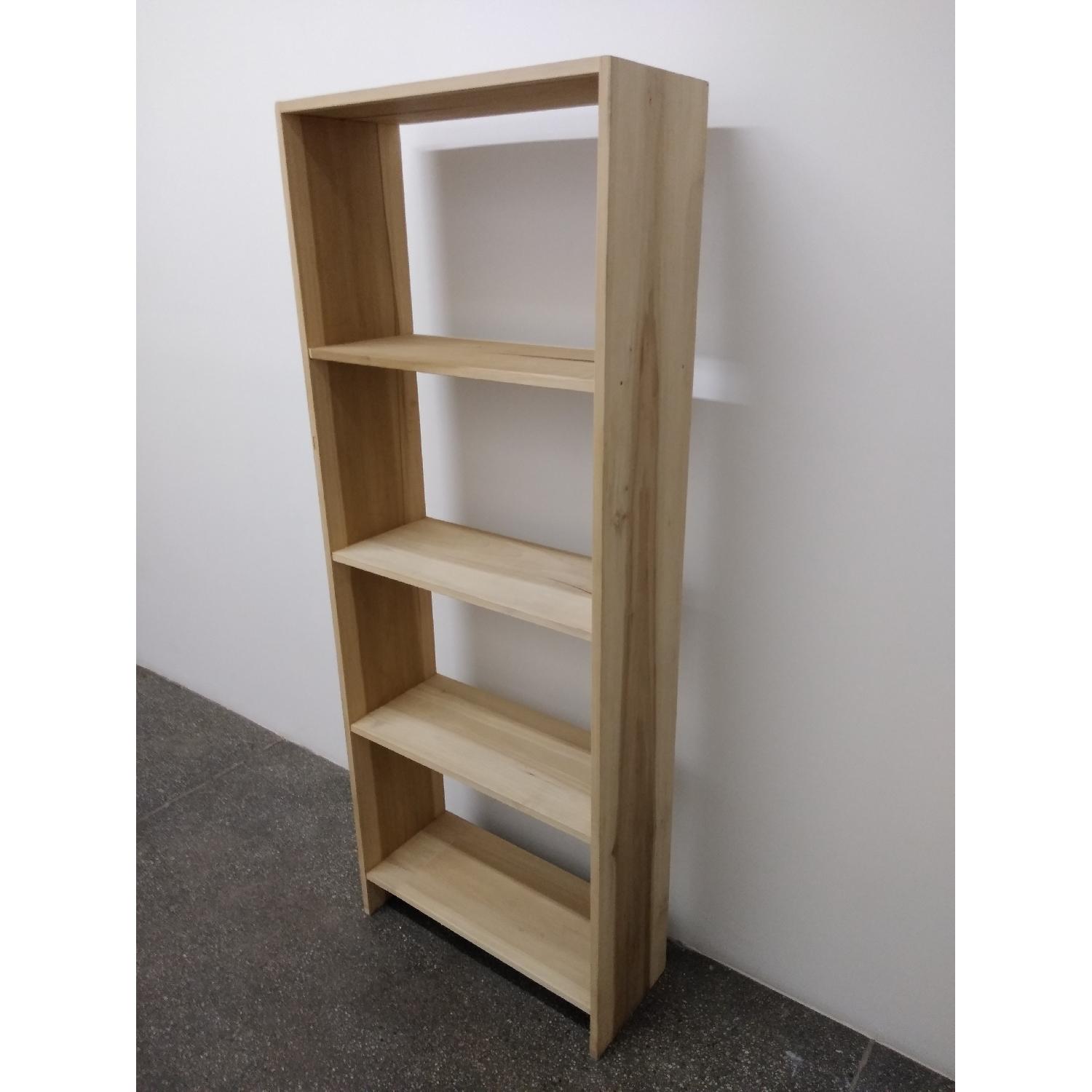 Solid Poplar Hardwood Bookcase 70" AptDeco