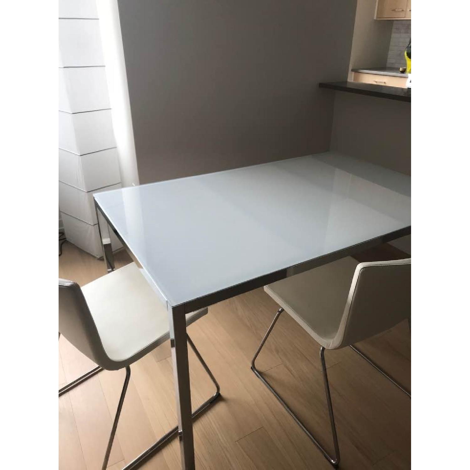 Ikea Torsby Smoked Glass Top Table AptDeco