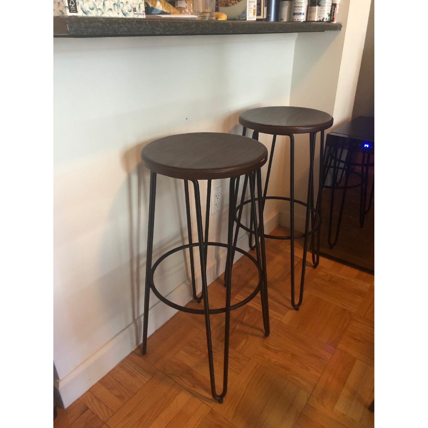 West Elm Hairpin Bar Stools - image-2