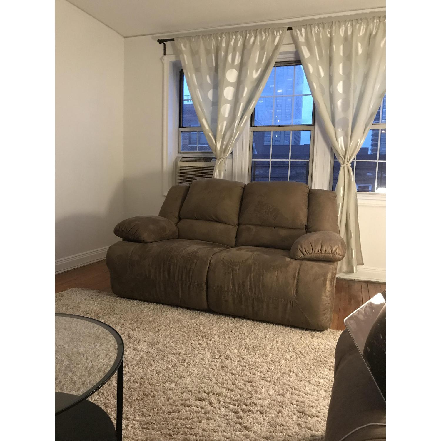 Ashley Double Recliner Sofa - image-1