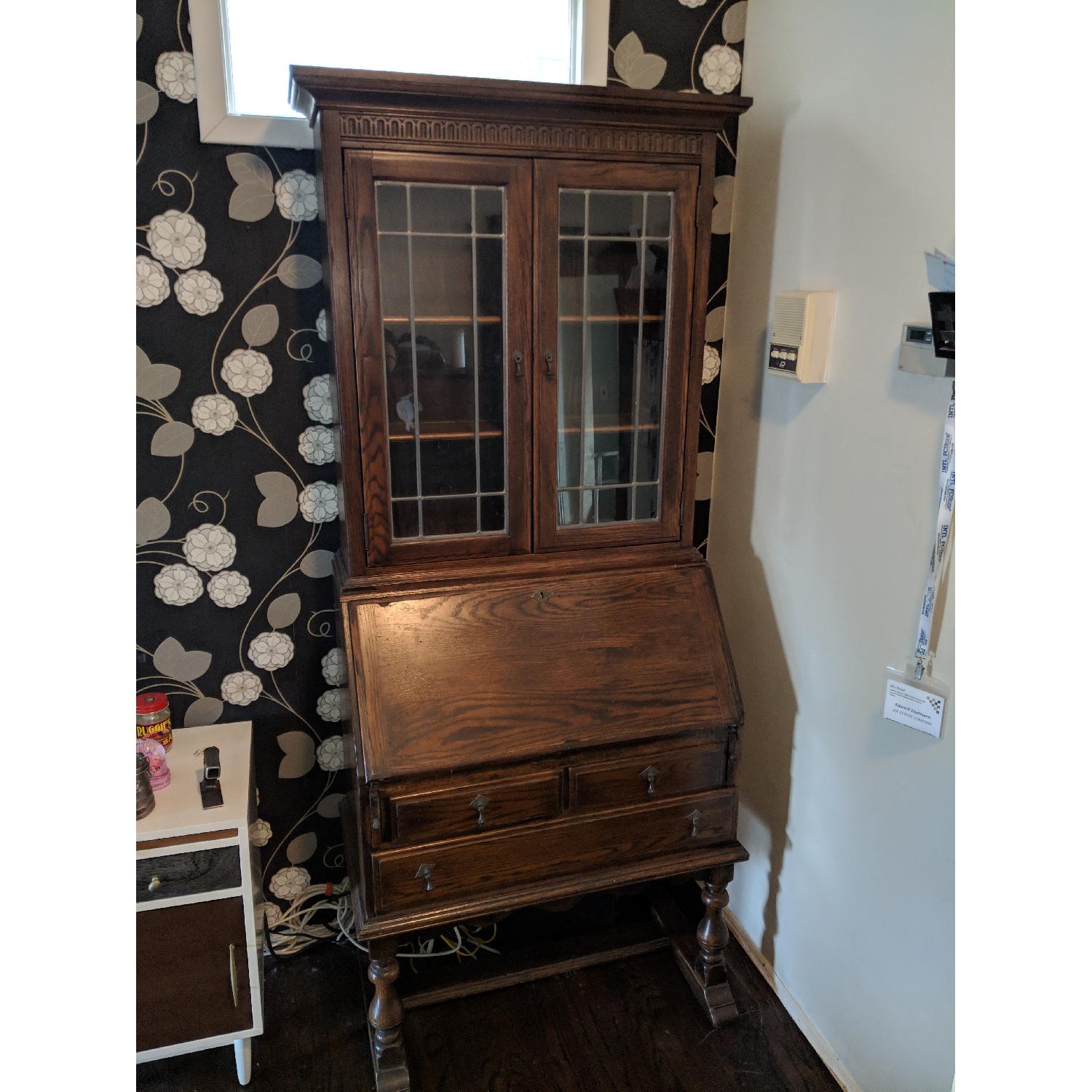 Ethan Allen Royal Charter Secretary w/ Bookcase Hutch - image-1