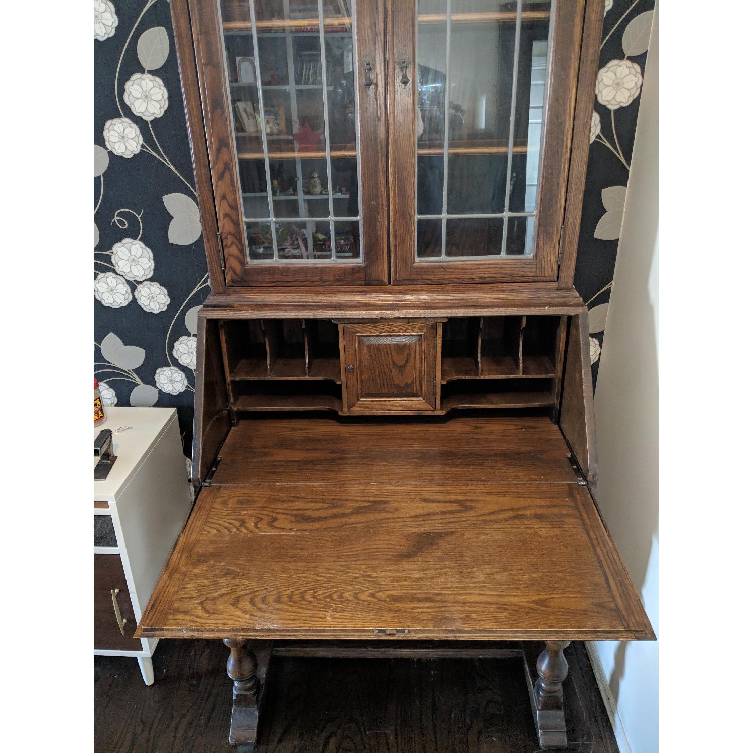 Ethan Allen Royal Charter Secretary w/ Bookcase Hutch - image-3