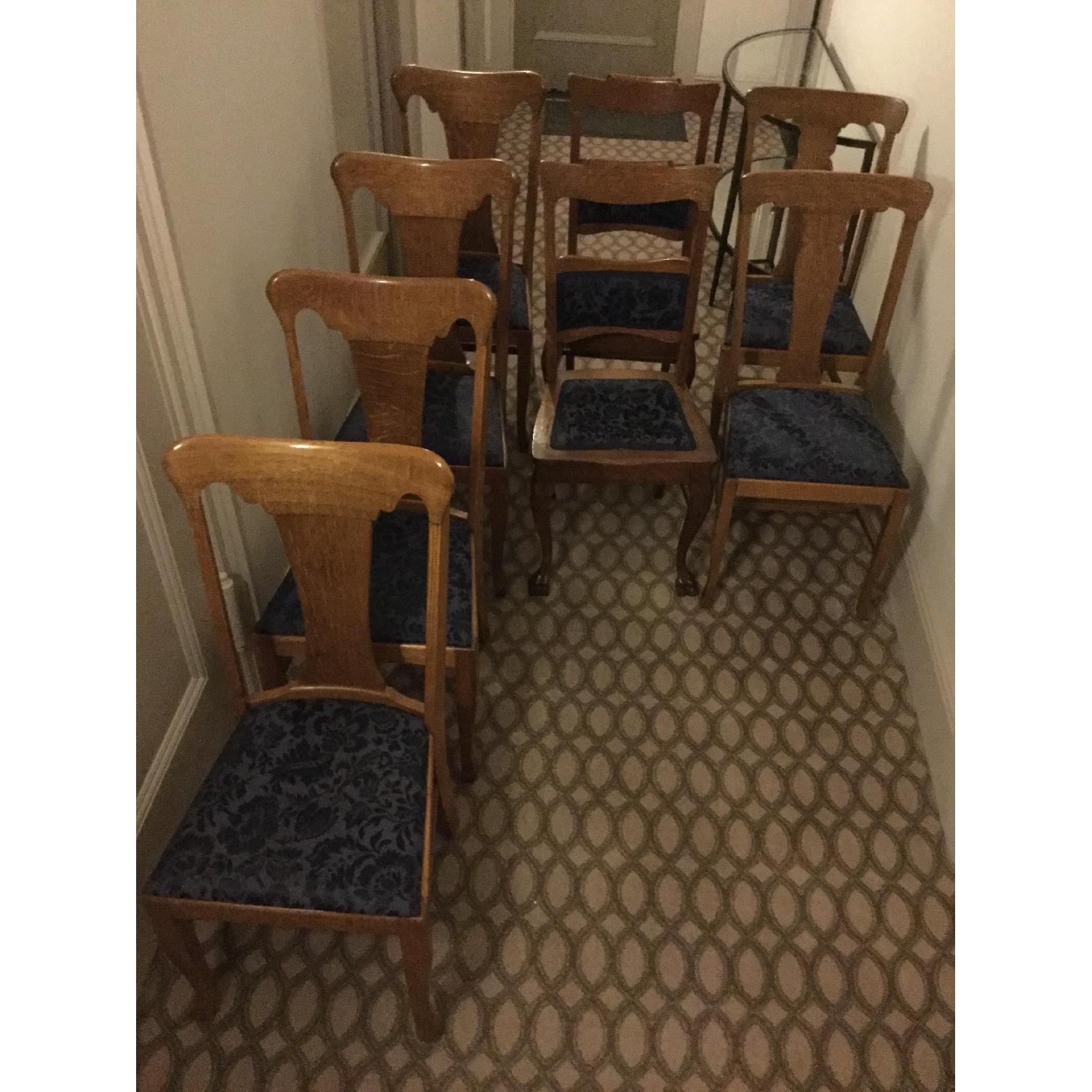 Sikes Chair Company Queen Anne QuarterSawn Oak Chairs AptDeco