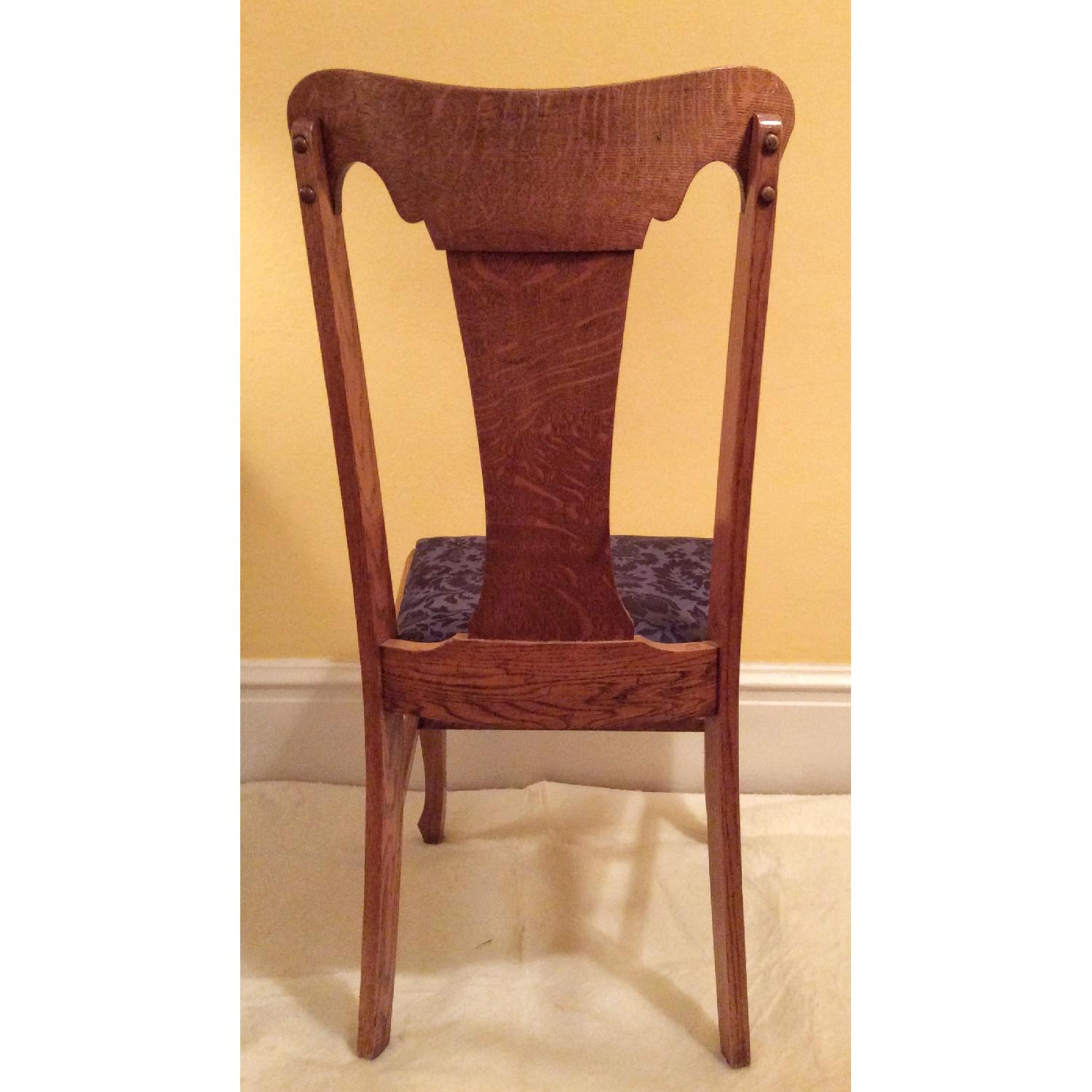 Sikes Chair Company Queen Anne QuarterSawn Oak Chairs AptDeco