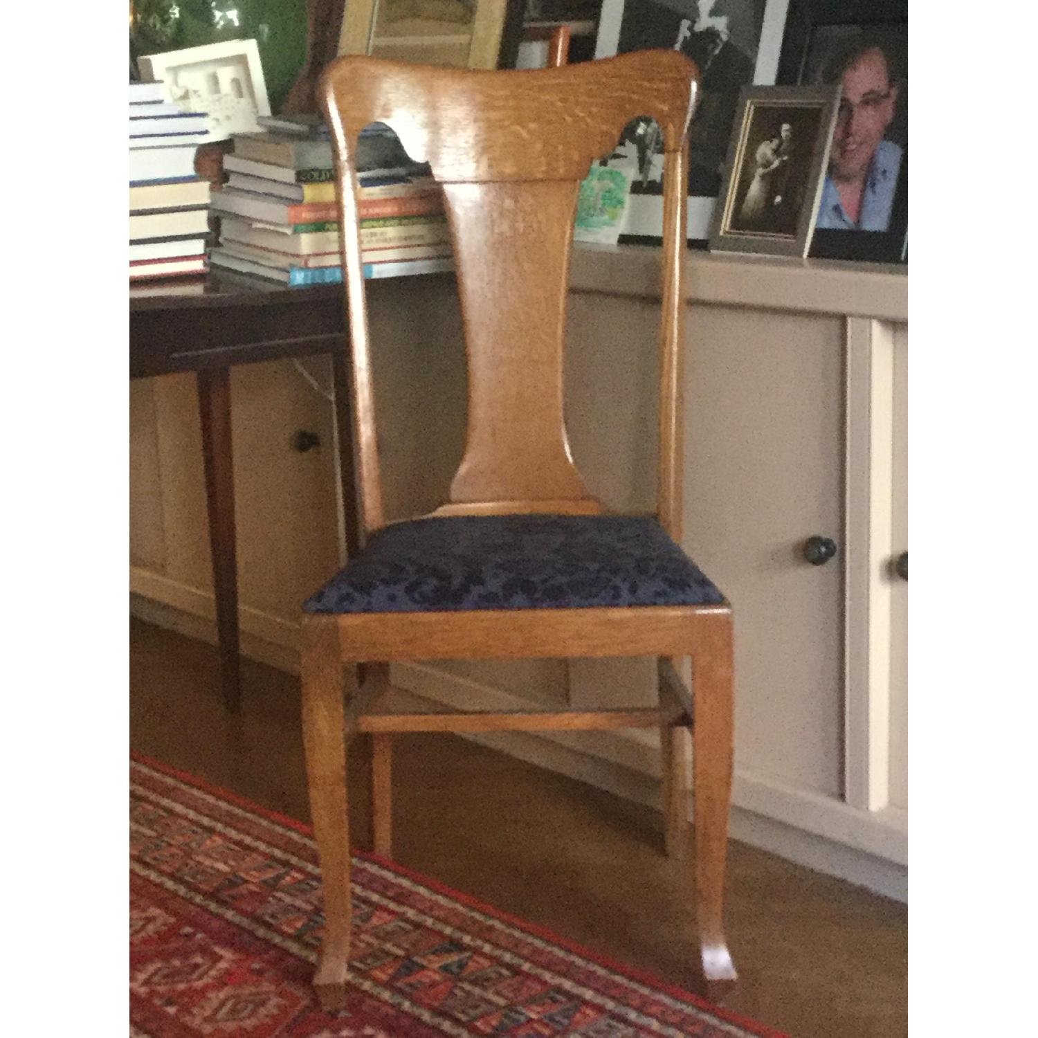Sikes Chair Company Queen Anne QuarterSawn Oak Chairs AptDeco