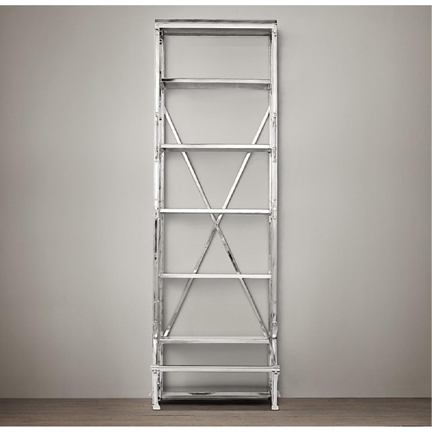 Restoration Hardware French Library Narrow Shelving Unit - image-1
