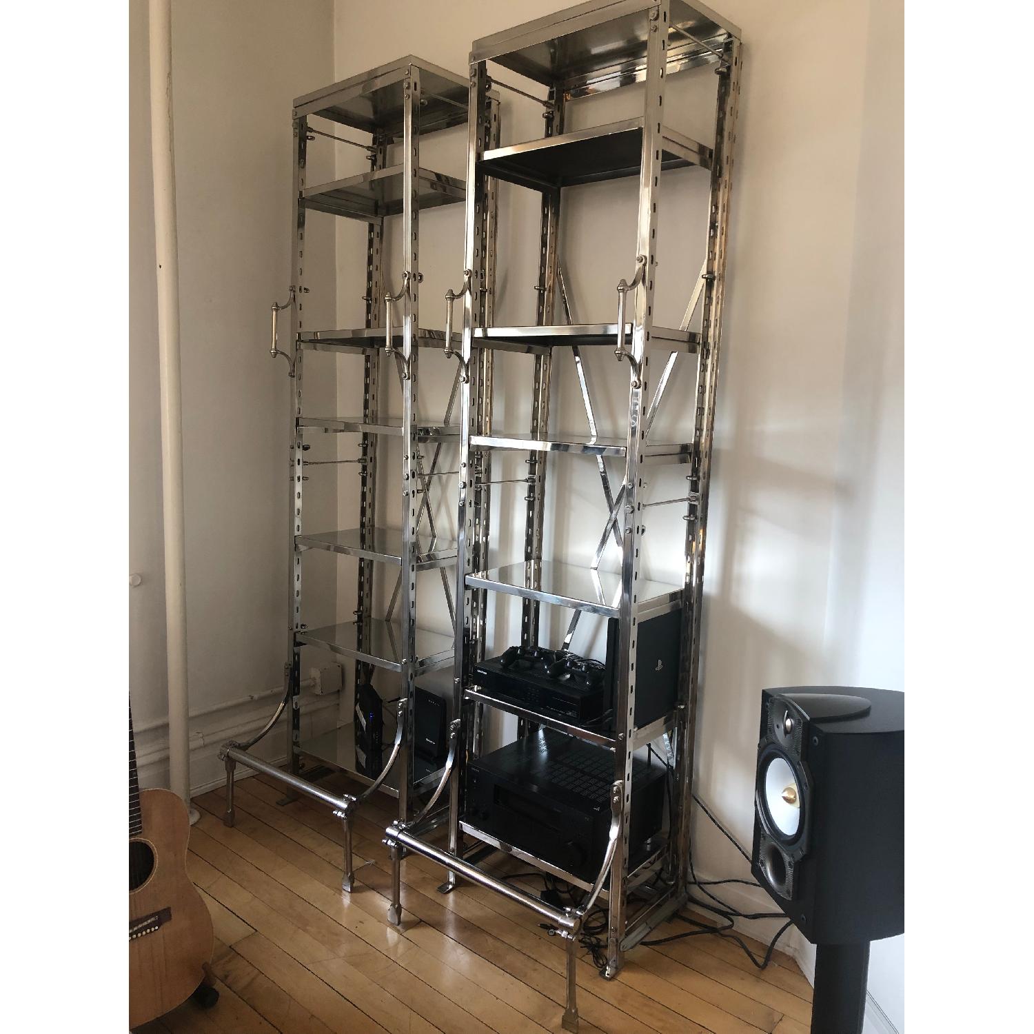 Restoration Hardware French Library Narrow Shelving Unit - image-5