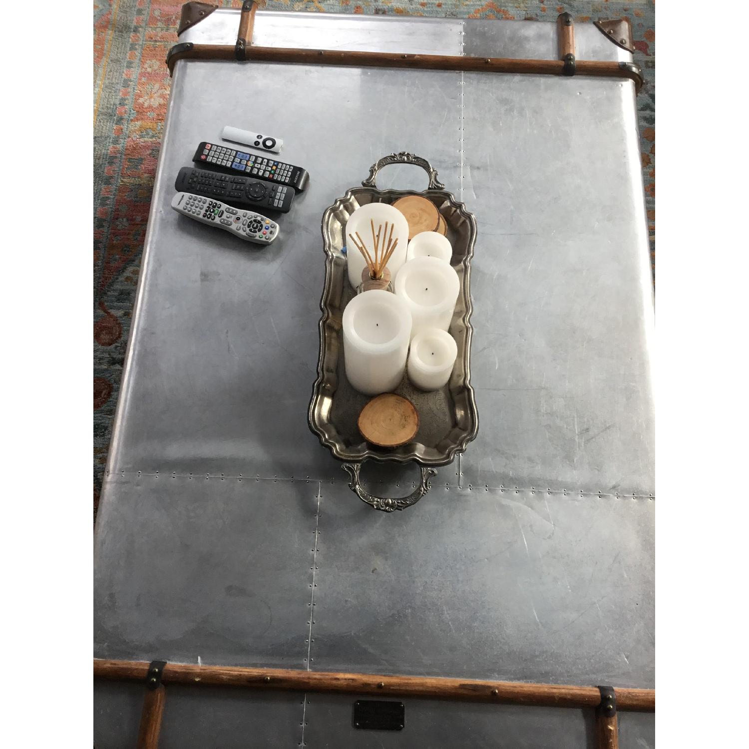 Restoration Hardware Richards Metal Trunk Table - image-1