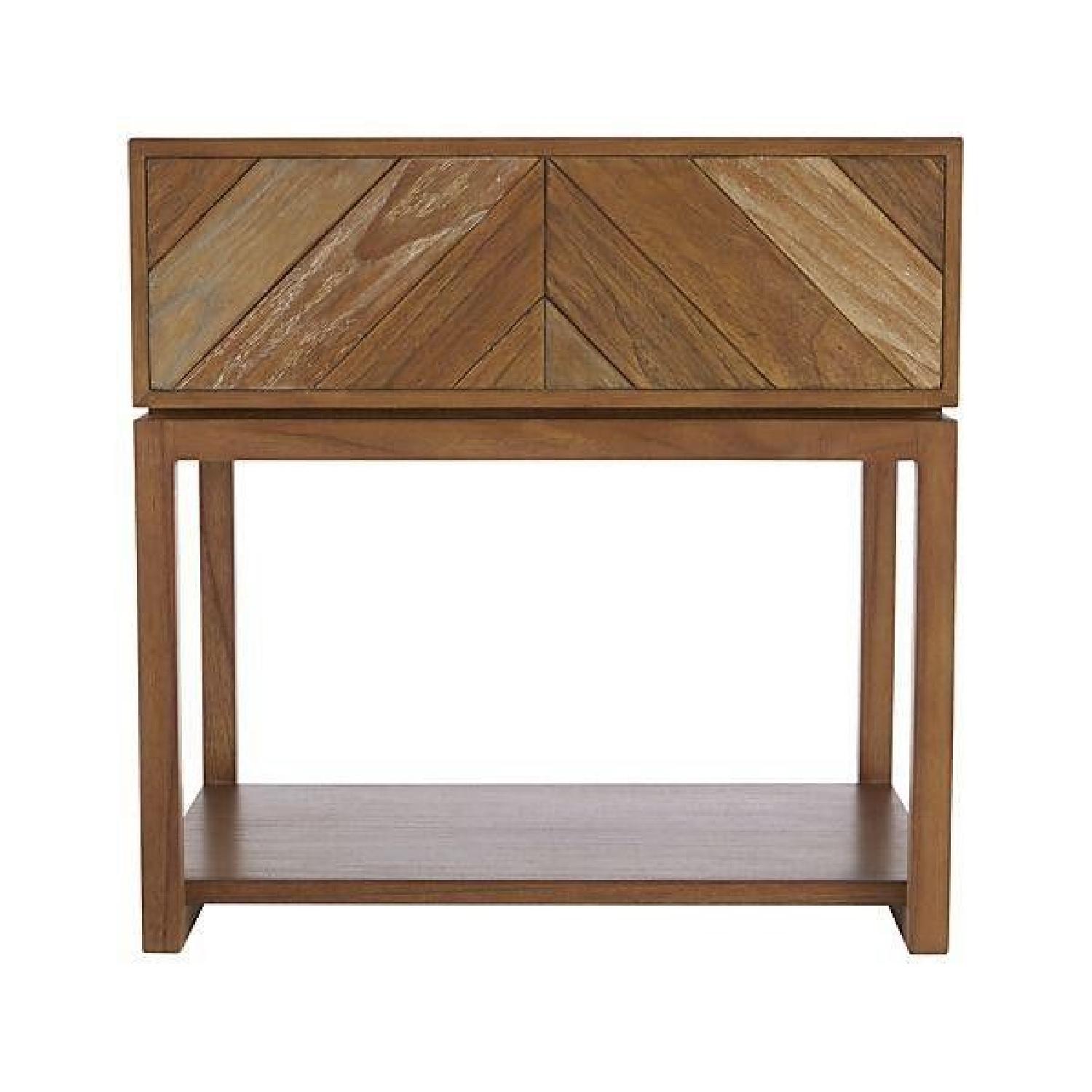 Crate & Barrel Chevron Nightstands - image-0