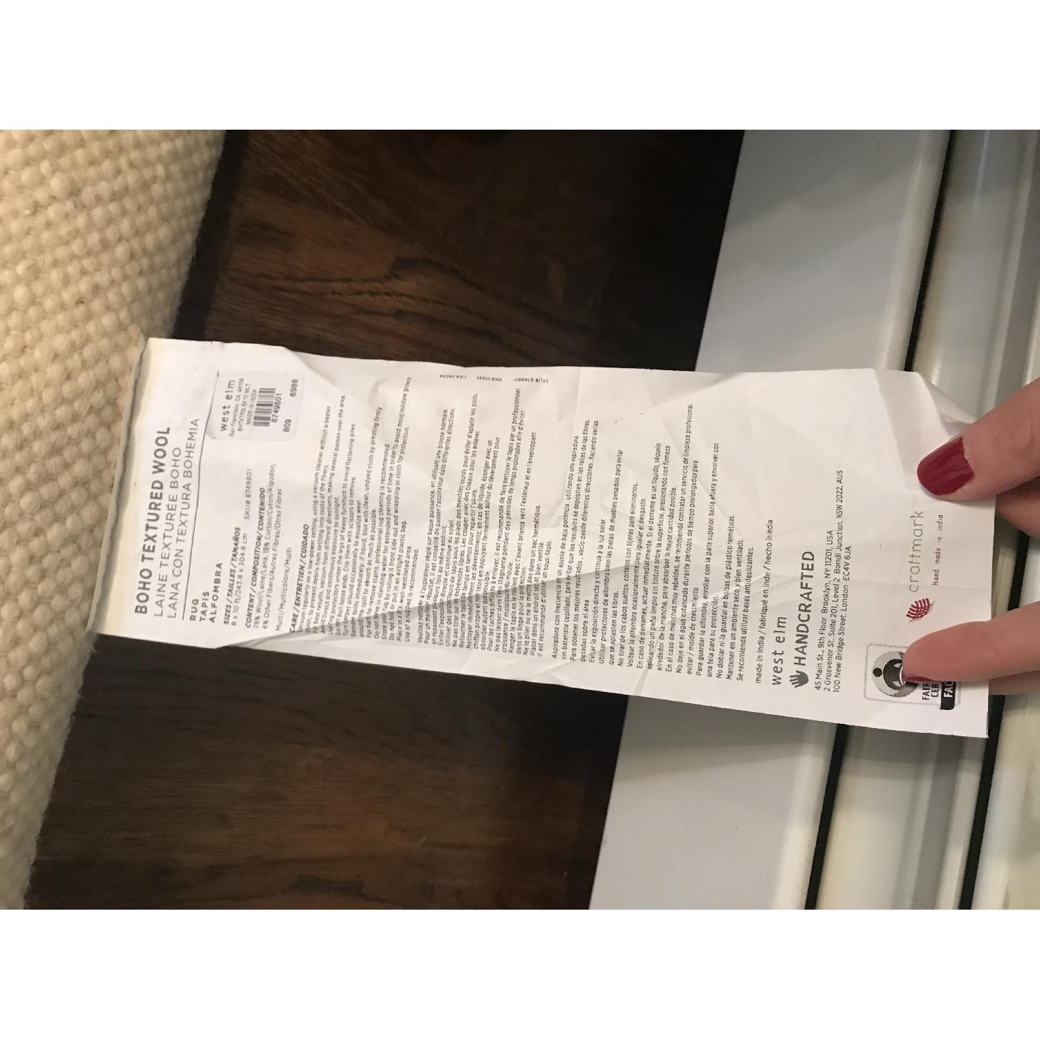 West Elm Boho Textured Wool Rug - image-1