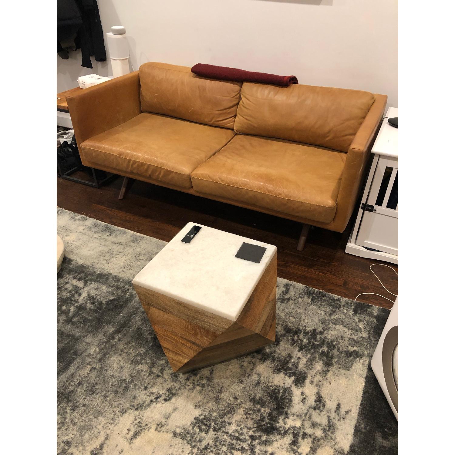 West Elm Brooklyn Sofa in Sienna Leather AptDeco