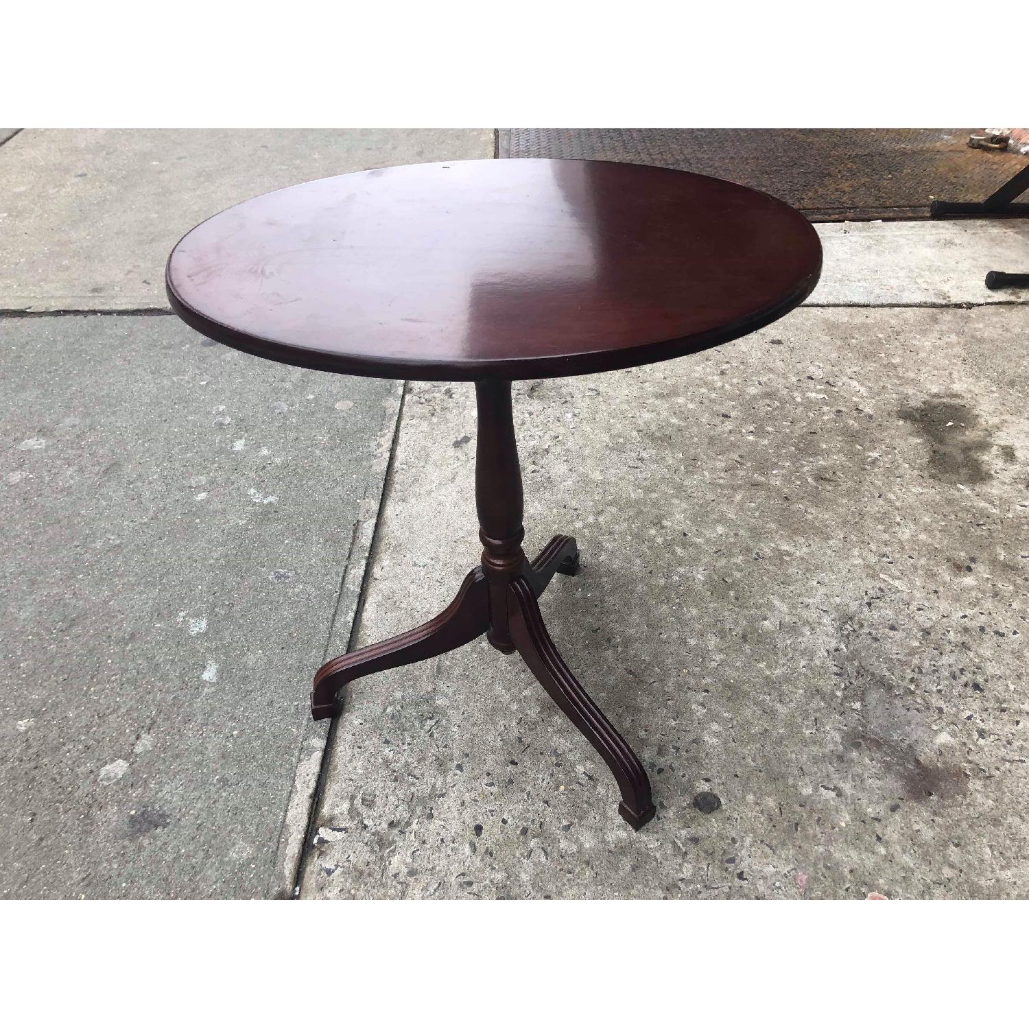 The Bombay Company Mahogany Folding Side Table - image-1