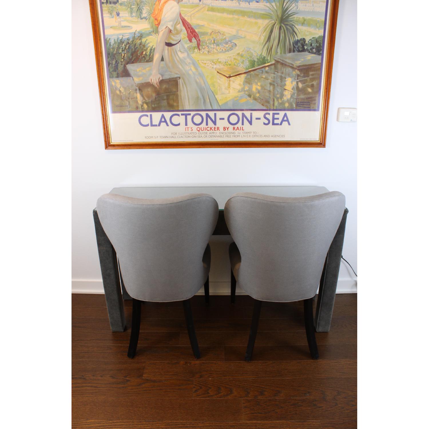 Vintage Velvet Console Table/Breakfast Bar - image-2