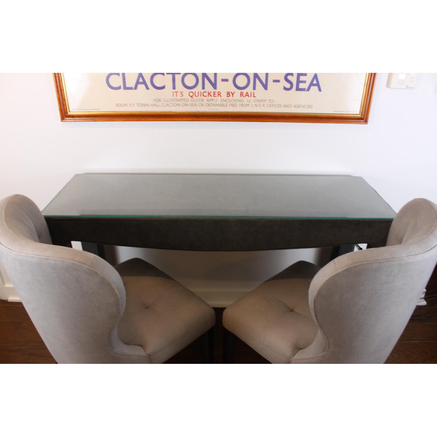 Vintage Velvet Console Table/Breakfast Bar AptDeco