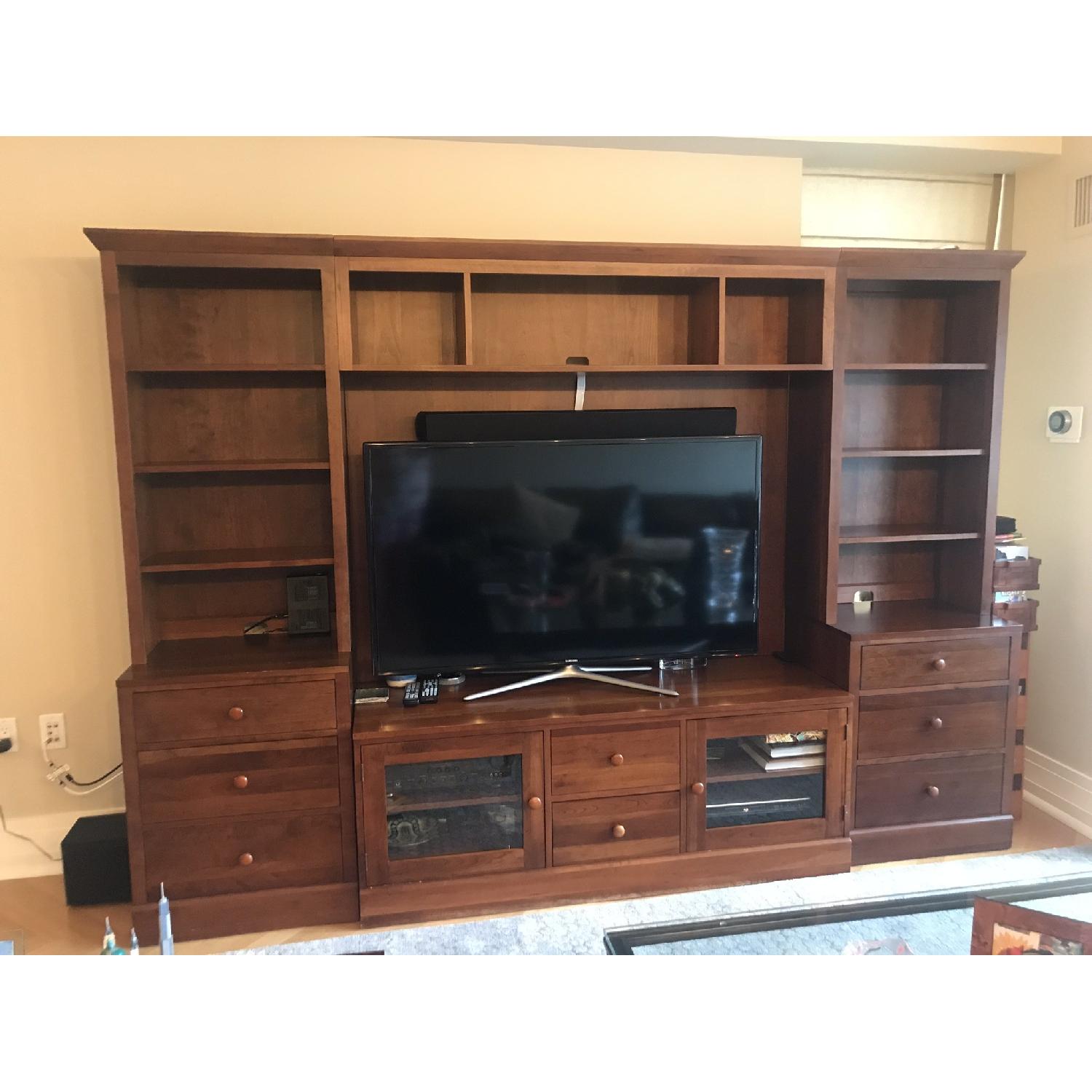 Ethan Allen Wall Unit w/ TV Hutch AptDeco
