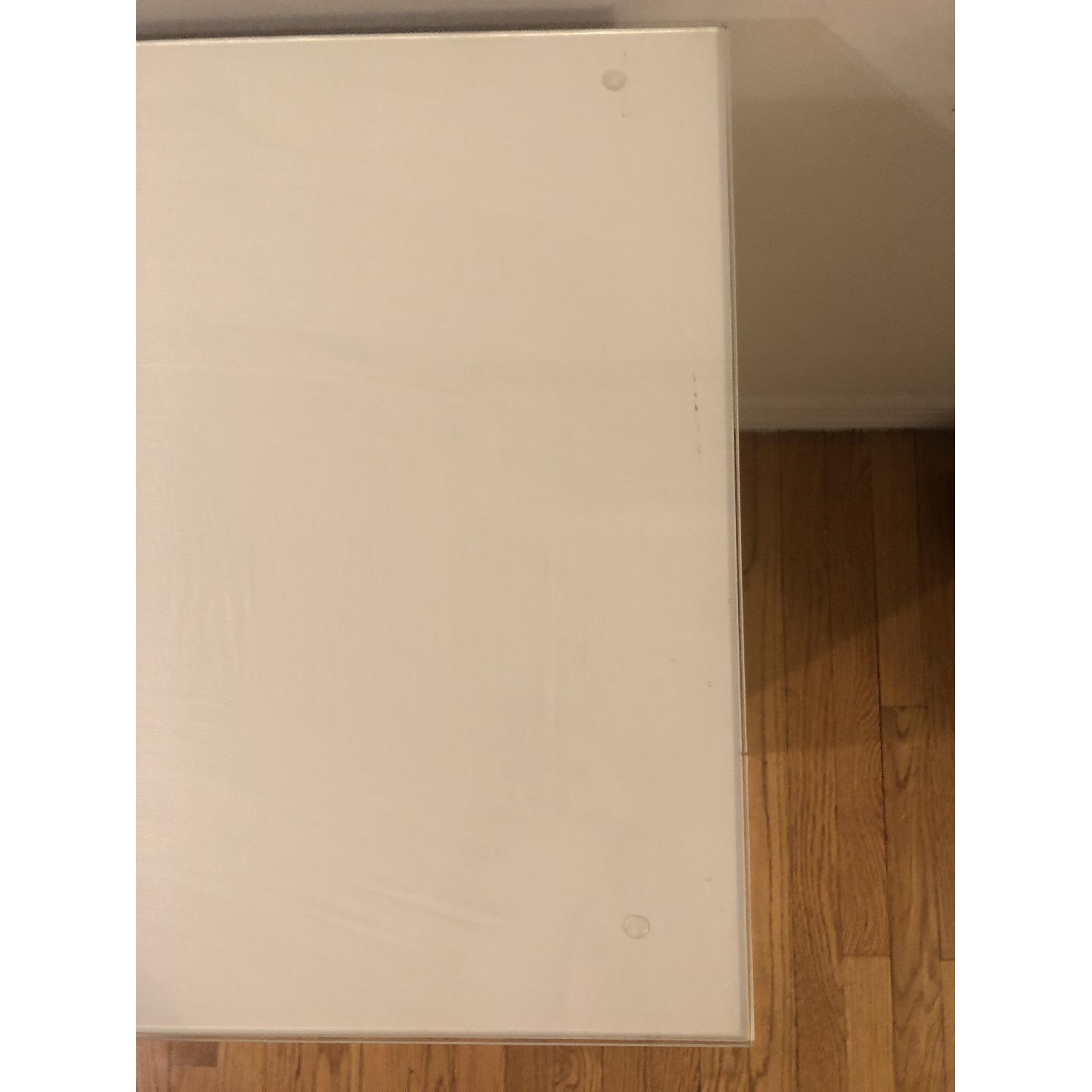 Ikea Malm Dressing Table in White w/ Glass Top - image-3