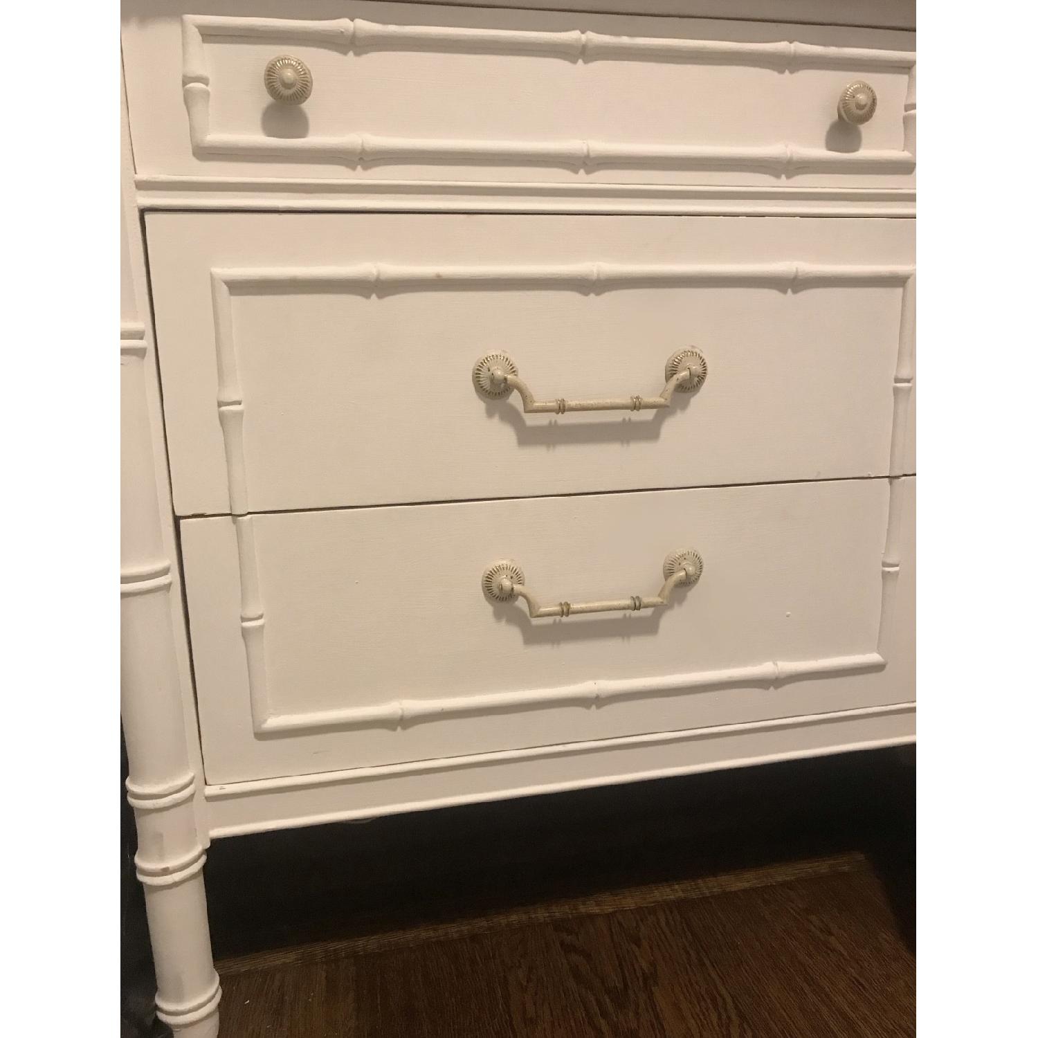 Thomasville Mid Century Modern Faux Bamboo Dresser - image-2
