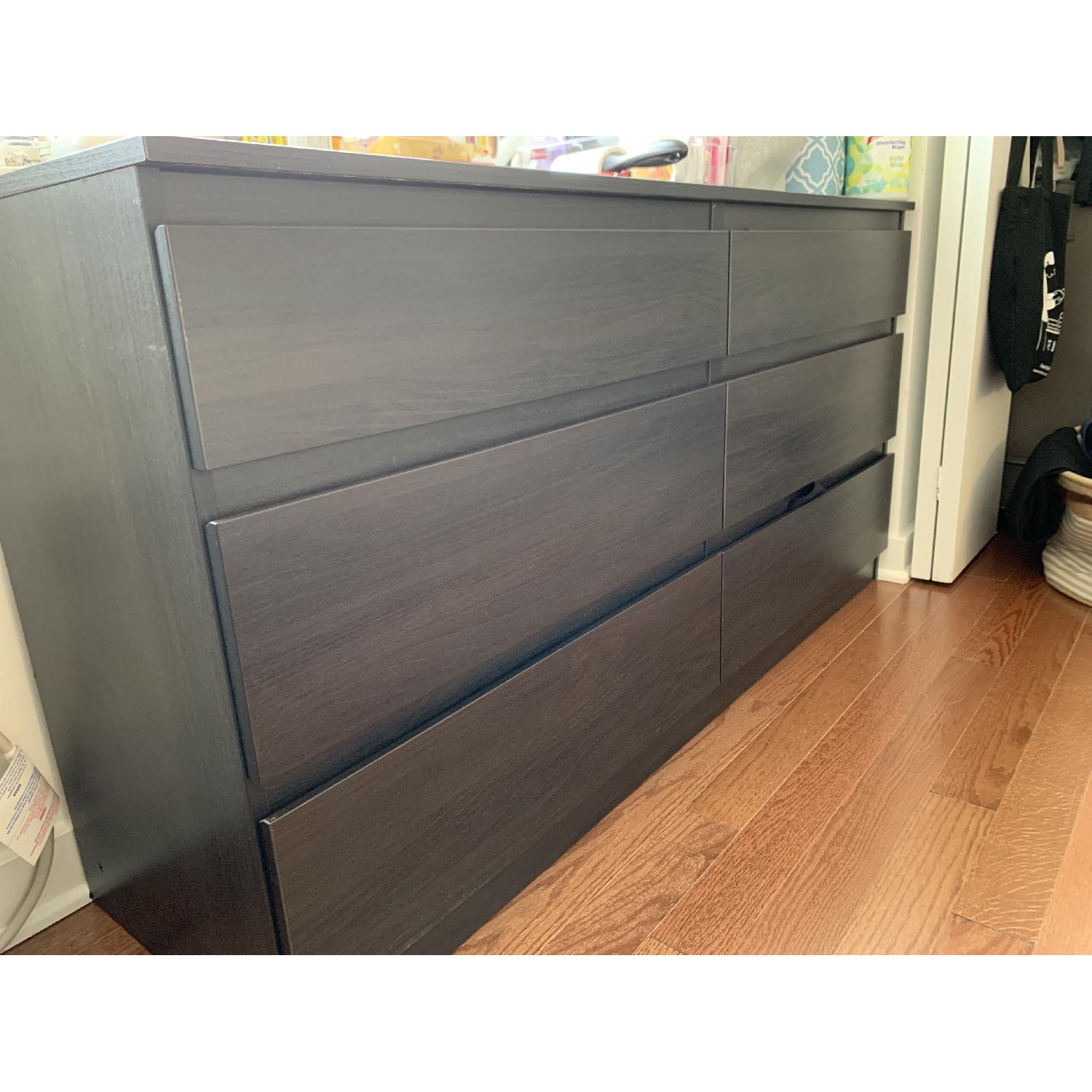 Ikea Kullen 6Drawer Dresser in BlackBrown AptDeco