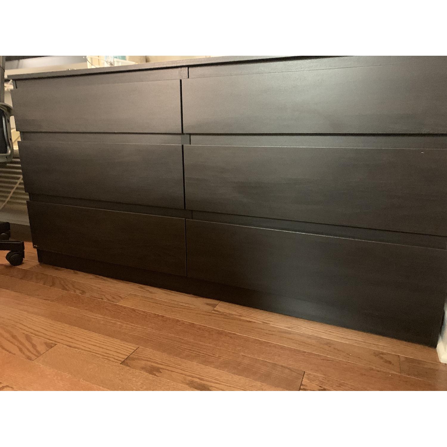 Ikea Kullen 6Drawer Dresser in BlackBrown AptDeco