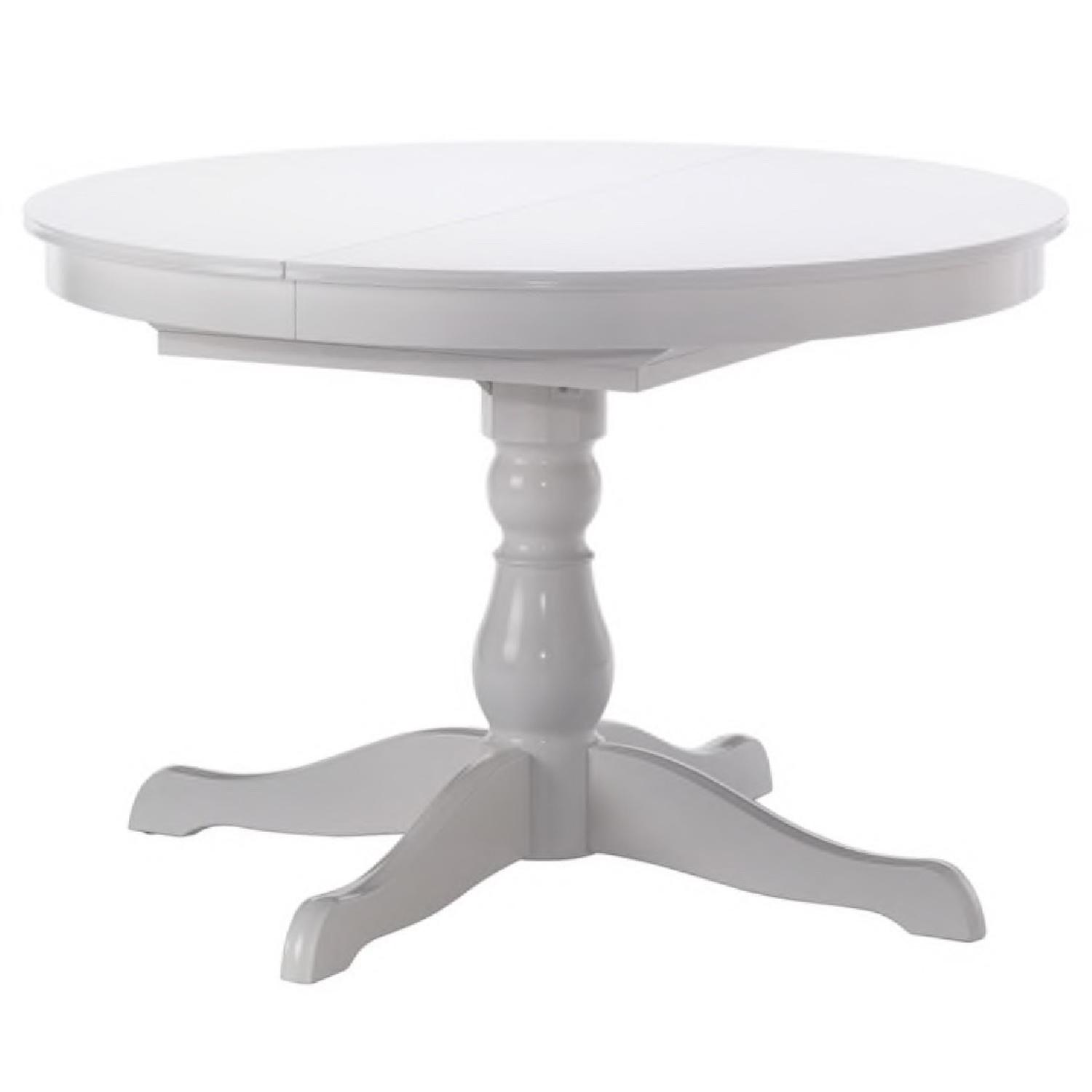 Ikea Ingatorp Round Extendable Dining Table - image-0