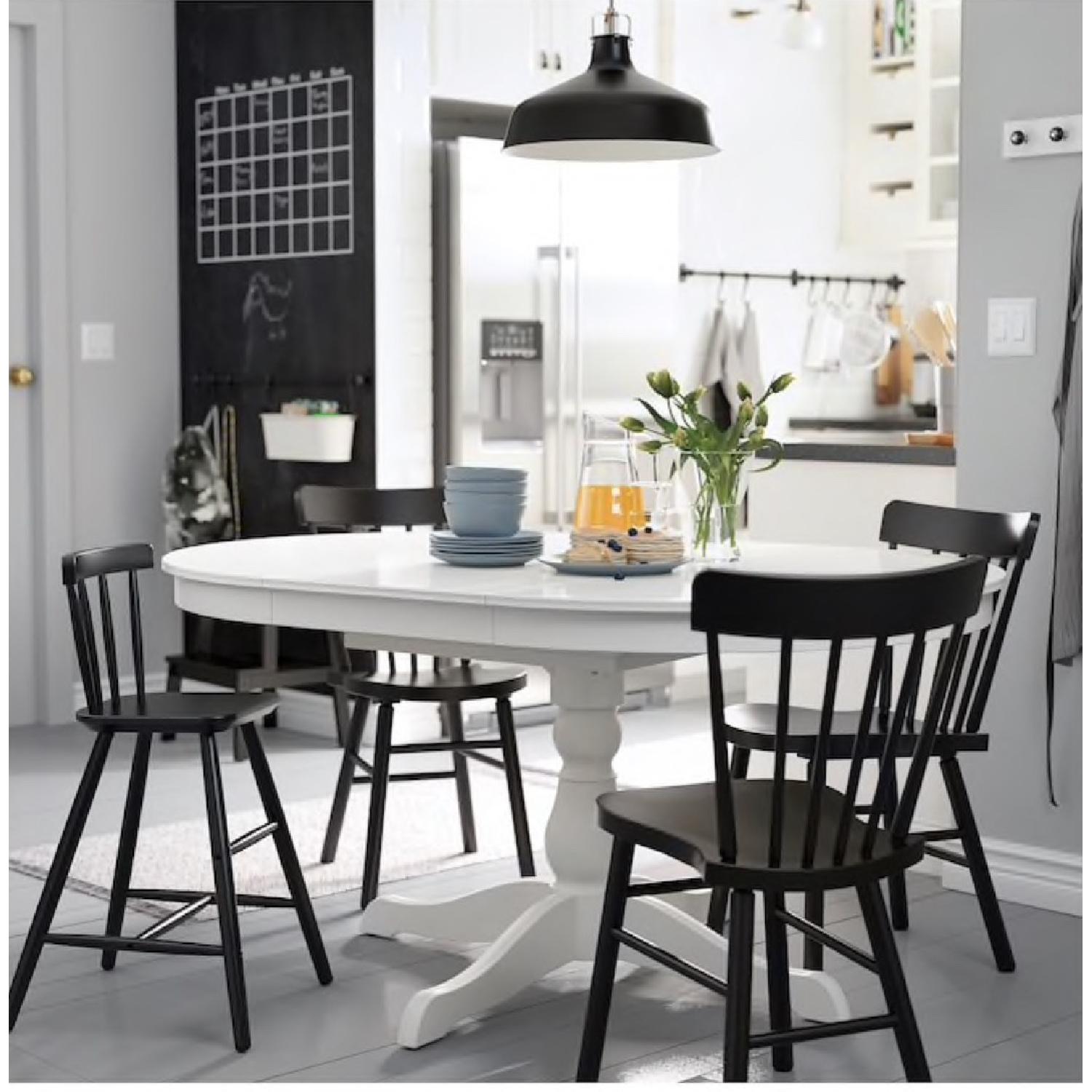 Ikea Ingatorp Round Extendable Dining Table - image-1