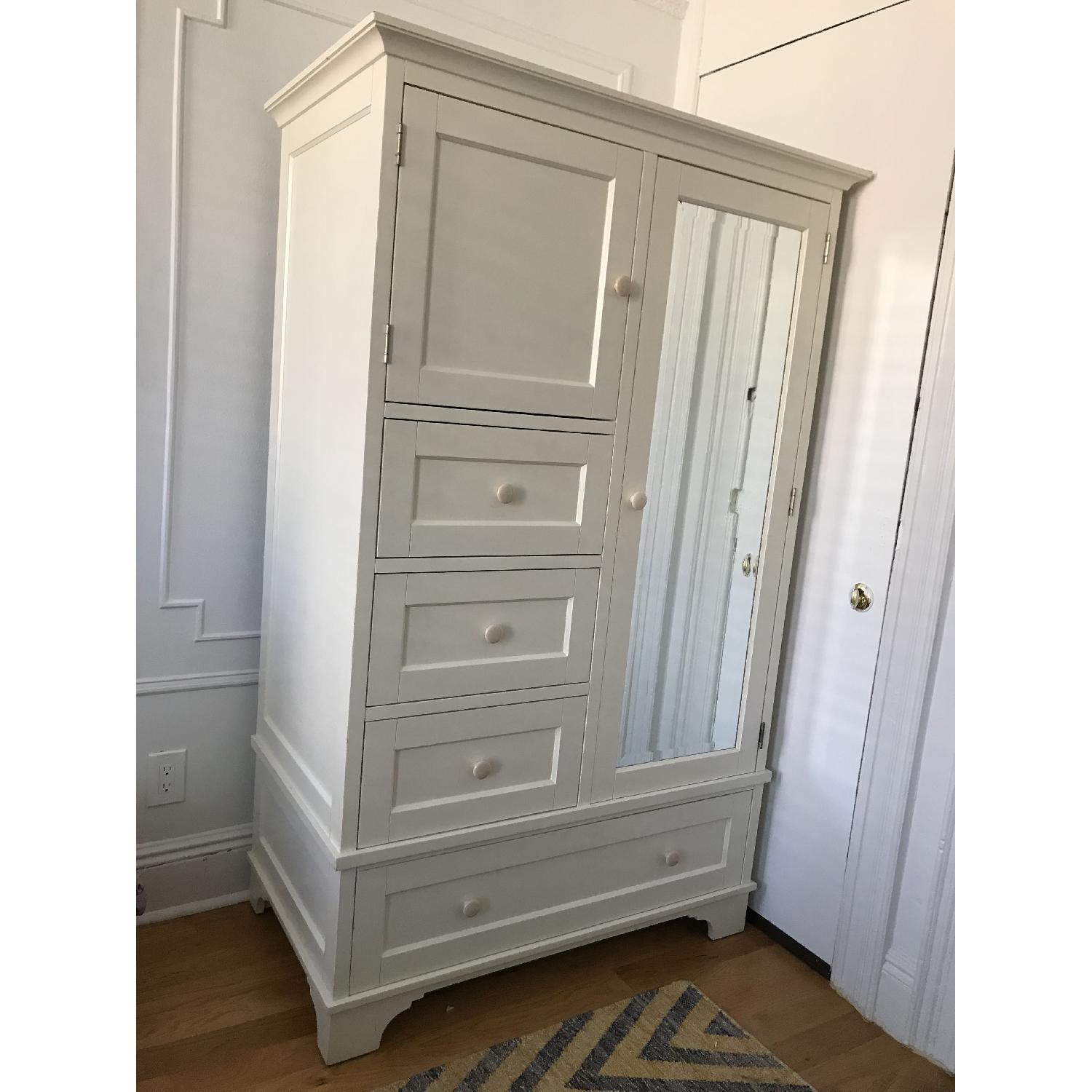 Pottery Barn Cynthia Off-White Wardrobe - image-2