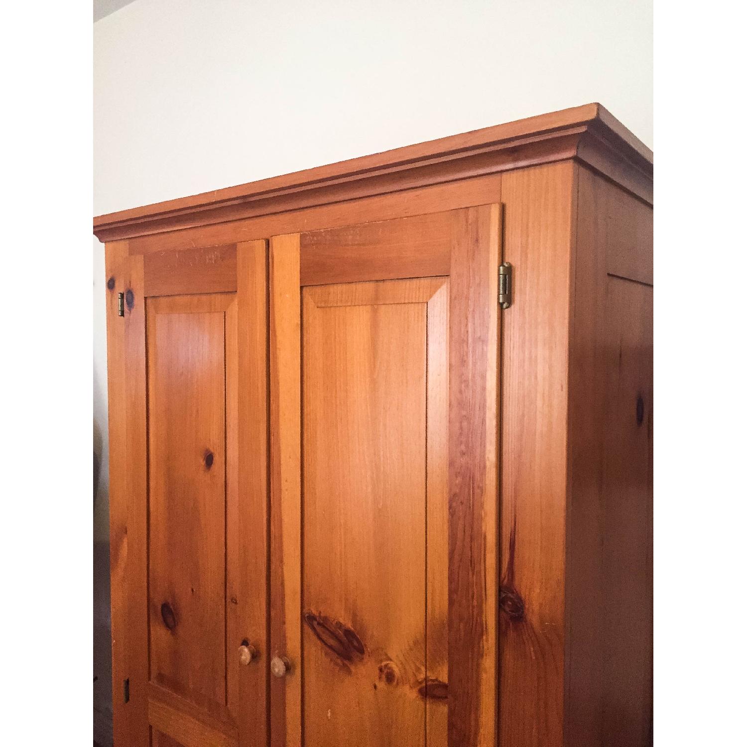 Solid Oak Armoire - image-3