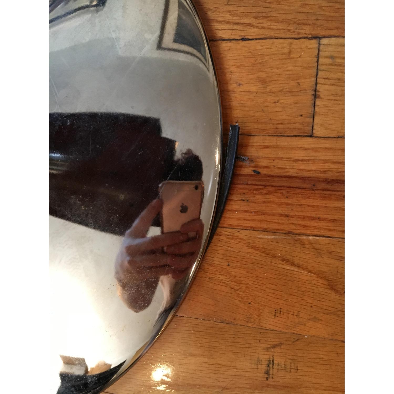 Black Leather & Wood Bar Stool - image-5