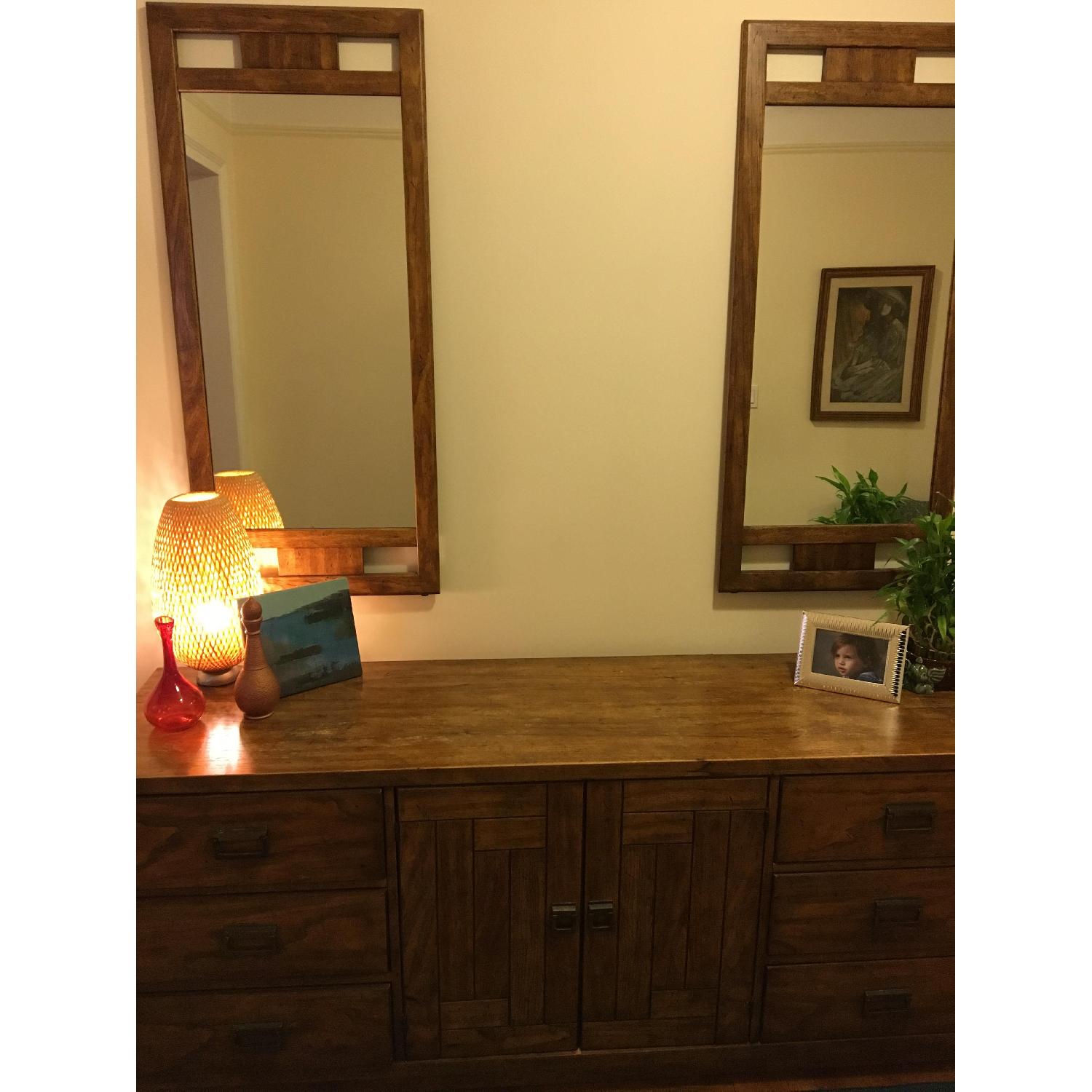 Drexel Sideboard w/ Matching Mirrors AptDeco